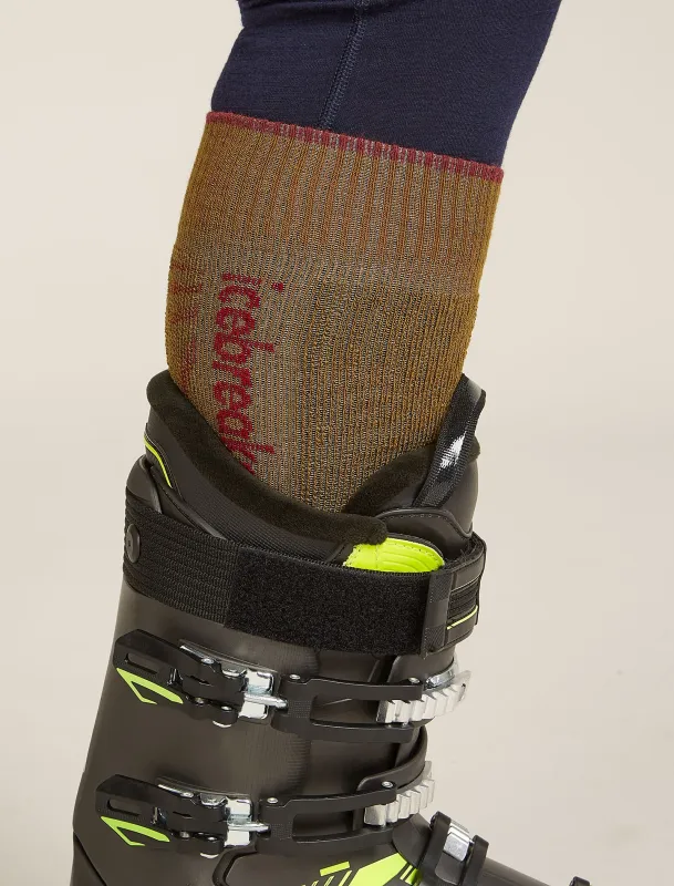 Men's Merino Blend Ski+ Medium Over The Calf Mountain Contour Socks sold by Icebreaker