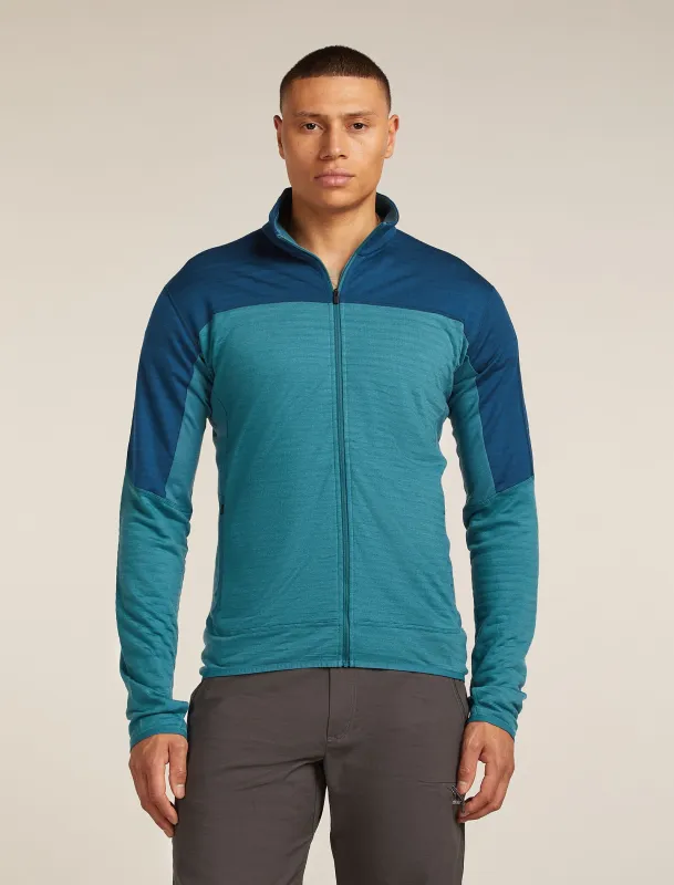 Men's Merino Blend 300 RealFleece™ Descender Long Sleeve Zip Jacket sold by Icebreaker