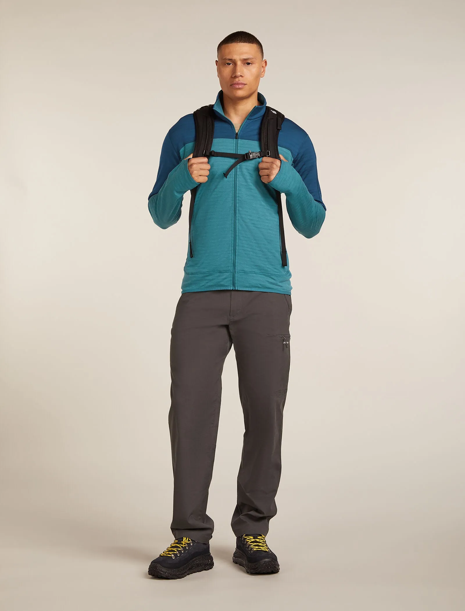 Men's Merino Blend 300 RealFleece™ Descender Long Sleeve Zip Jacket sold by Icebreaker product image thumbnail 4