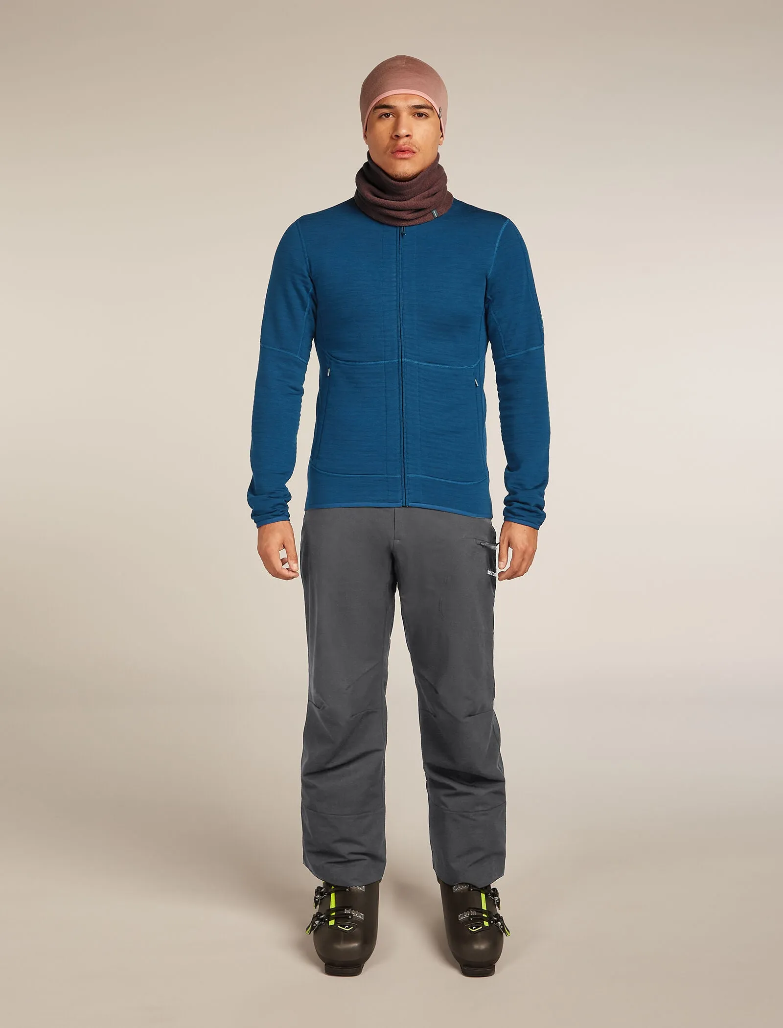 Men's Merino 400 RealFleece™ Descender Long Sleeve Zip Jacket sold by Icebreaker product image thumbnail 4