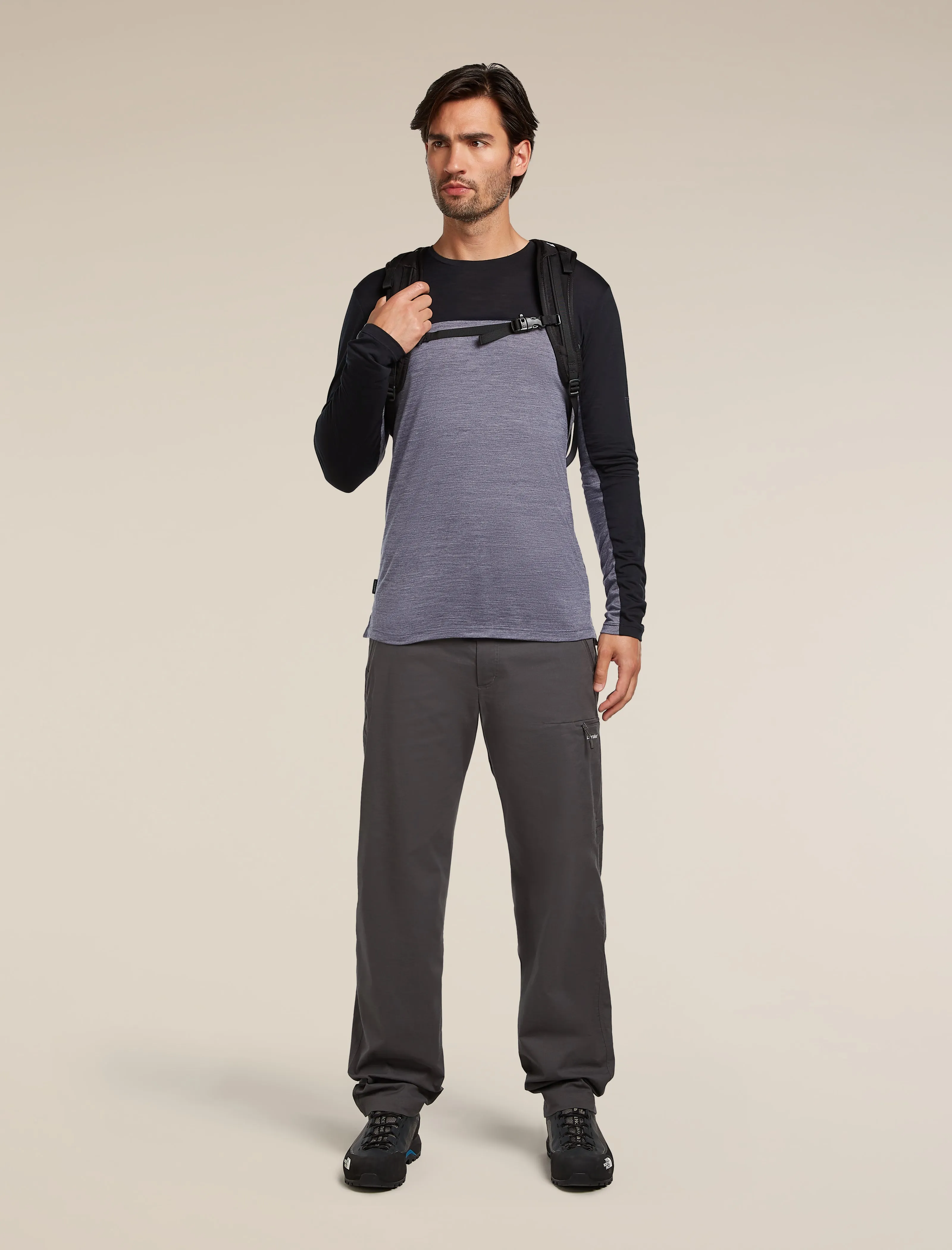 Men's Merino Blend 125 Cool-Lite™ Sphere Long Sleeve T-Shirt Colour Block sold by Icebreaker product image thumbnail 4