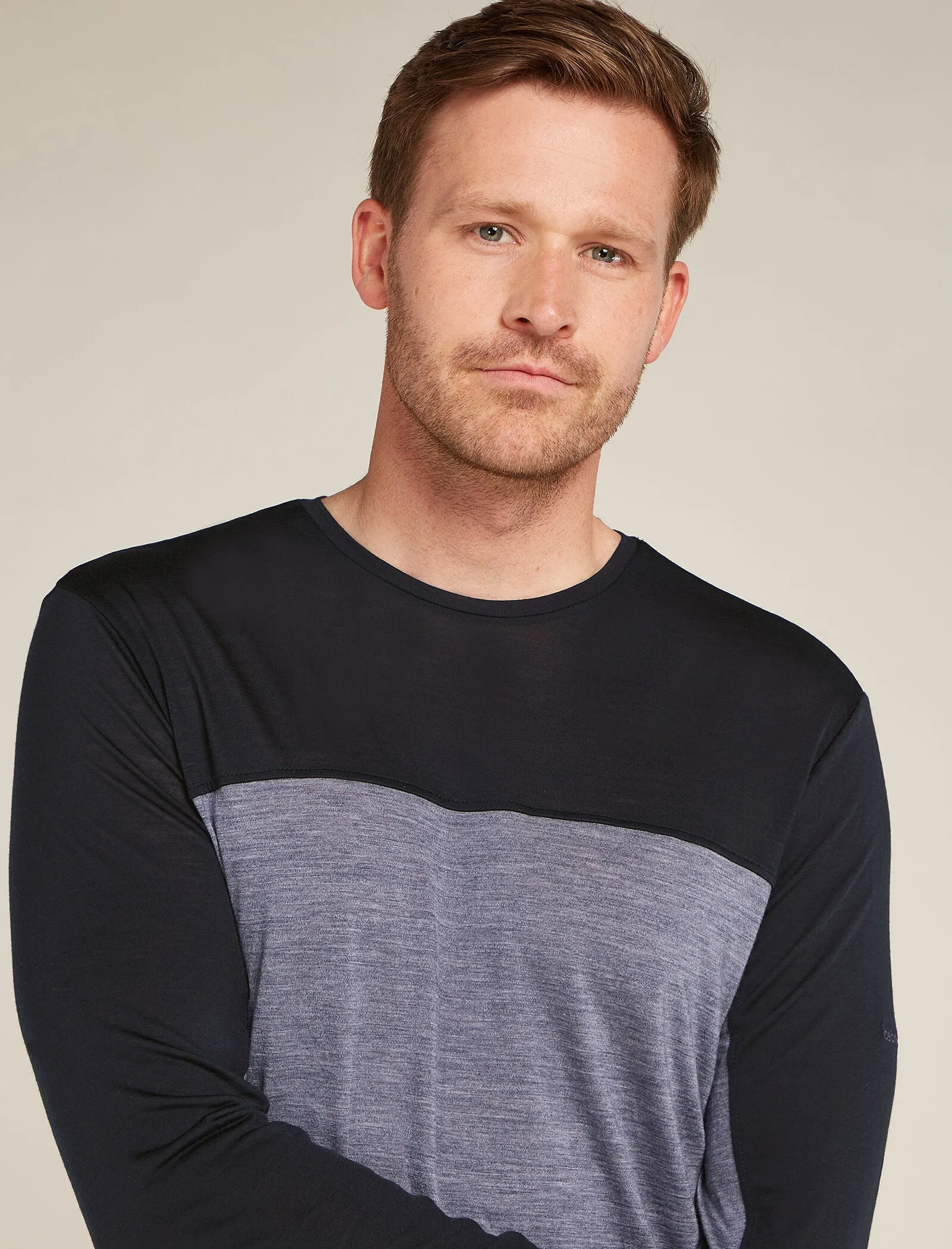 Men's Merino Blend 125 Cool-Lite™ Sphere Long Sleeve T-Shirt Colour Block sold by Icebreaker product image thumbnail 5