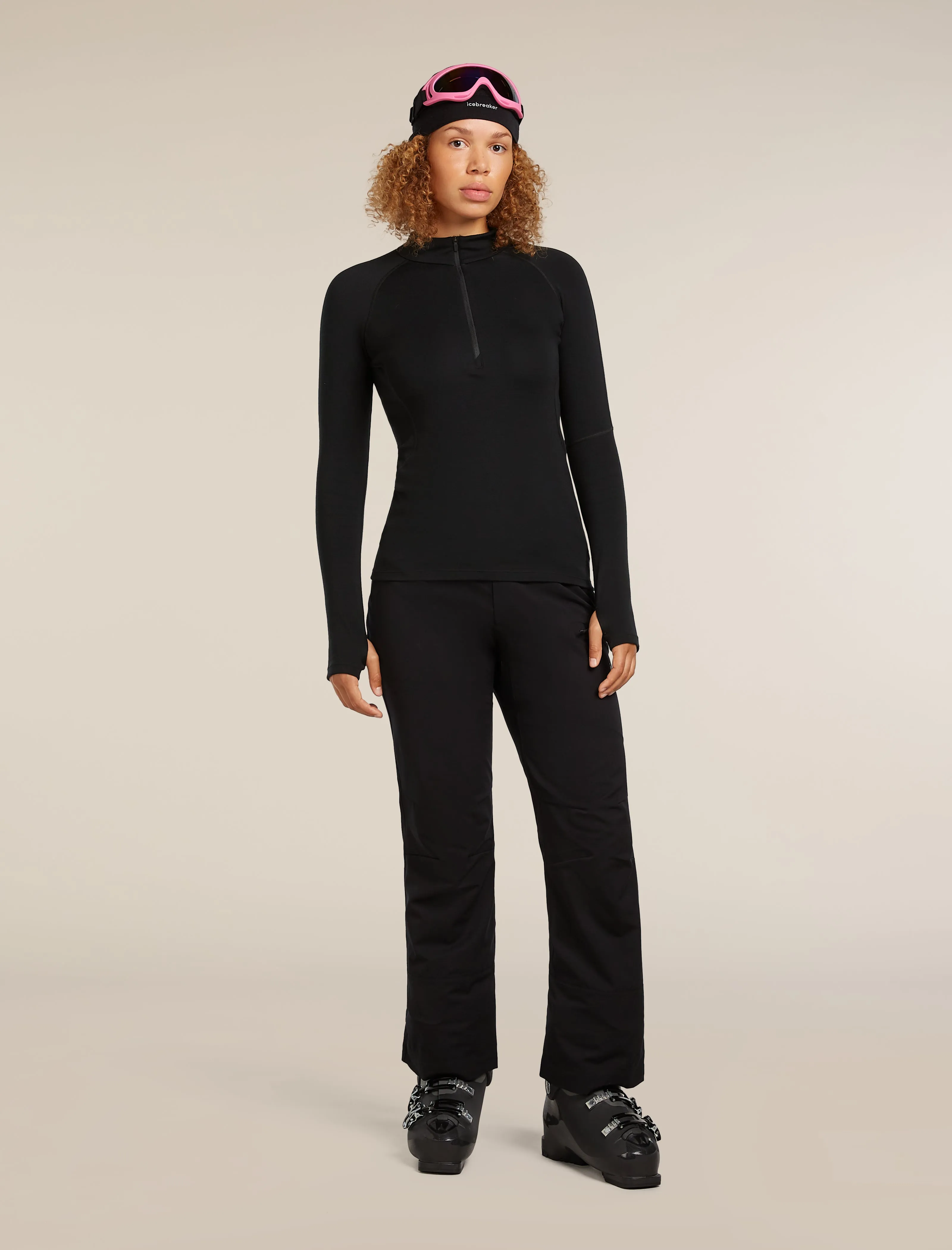 Women's 300 MerinoFine™ Polar Long Sleeve Half Zip Thermal Top sold by Icebreaker product image thumbnail 4
