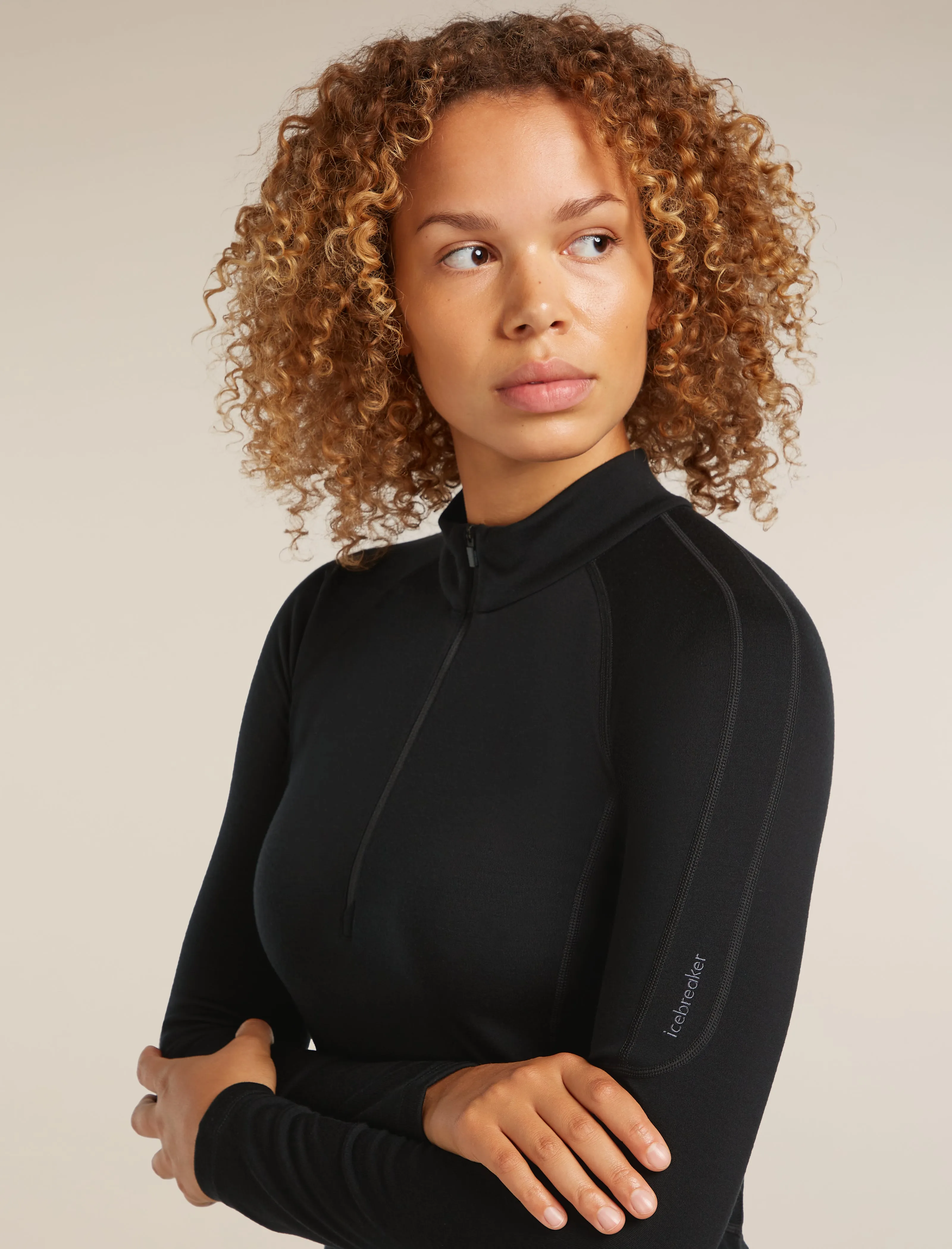 Women's 300 MerinoFine™ Polar Long Sleeve Half Zip Thermal Top sold by Icebreaker product image thumbnail 5