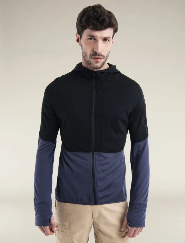 Men's Merino Blend 200 Realfleece™ Descender Long Sleeve Zip Hoodie sold by Icebreaker