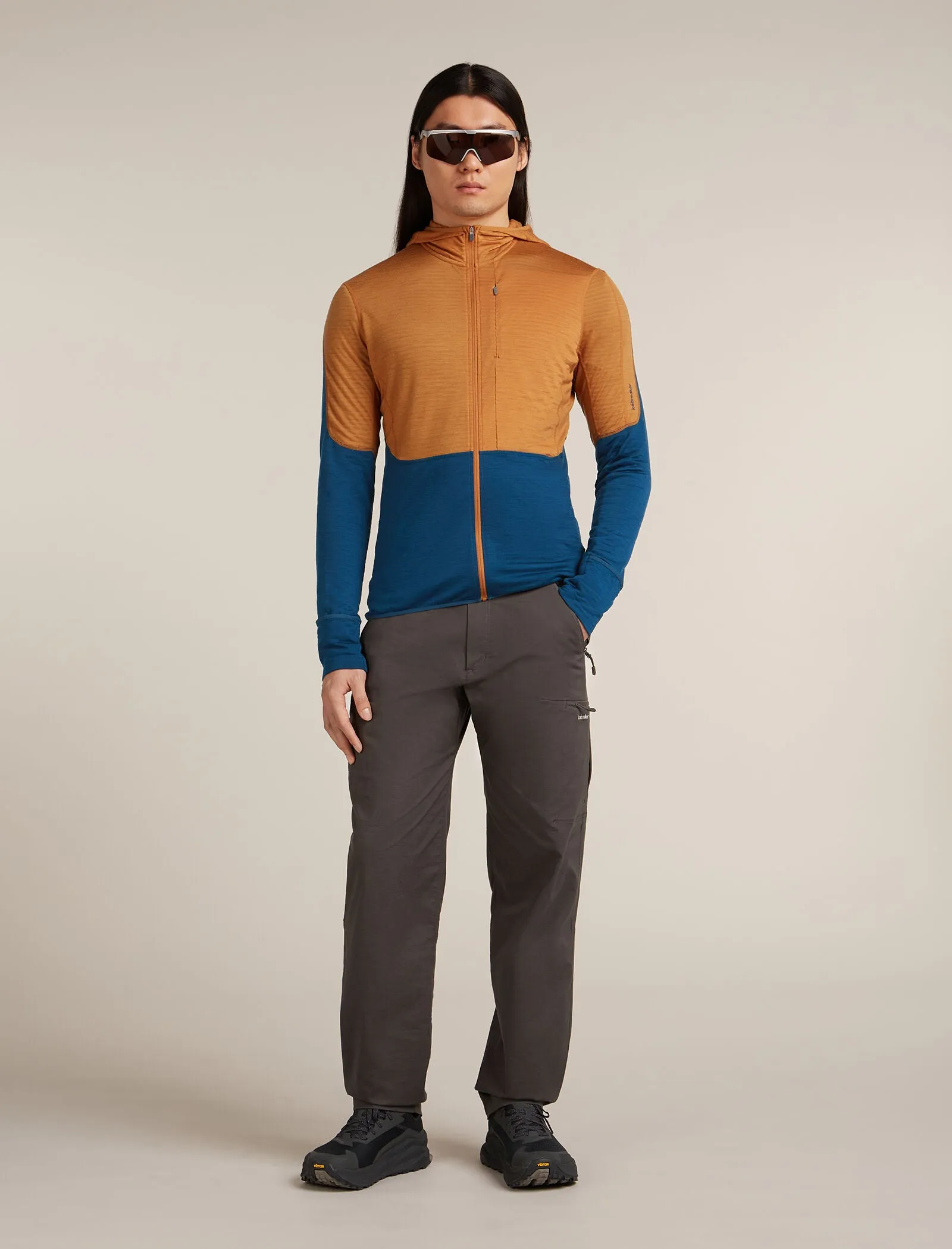 Men's Merino Blend 200 Realfleece™ Descender Long Sleeve Zip Hoodie sold by Icebreaker product image thumbnail 4