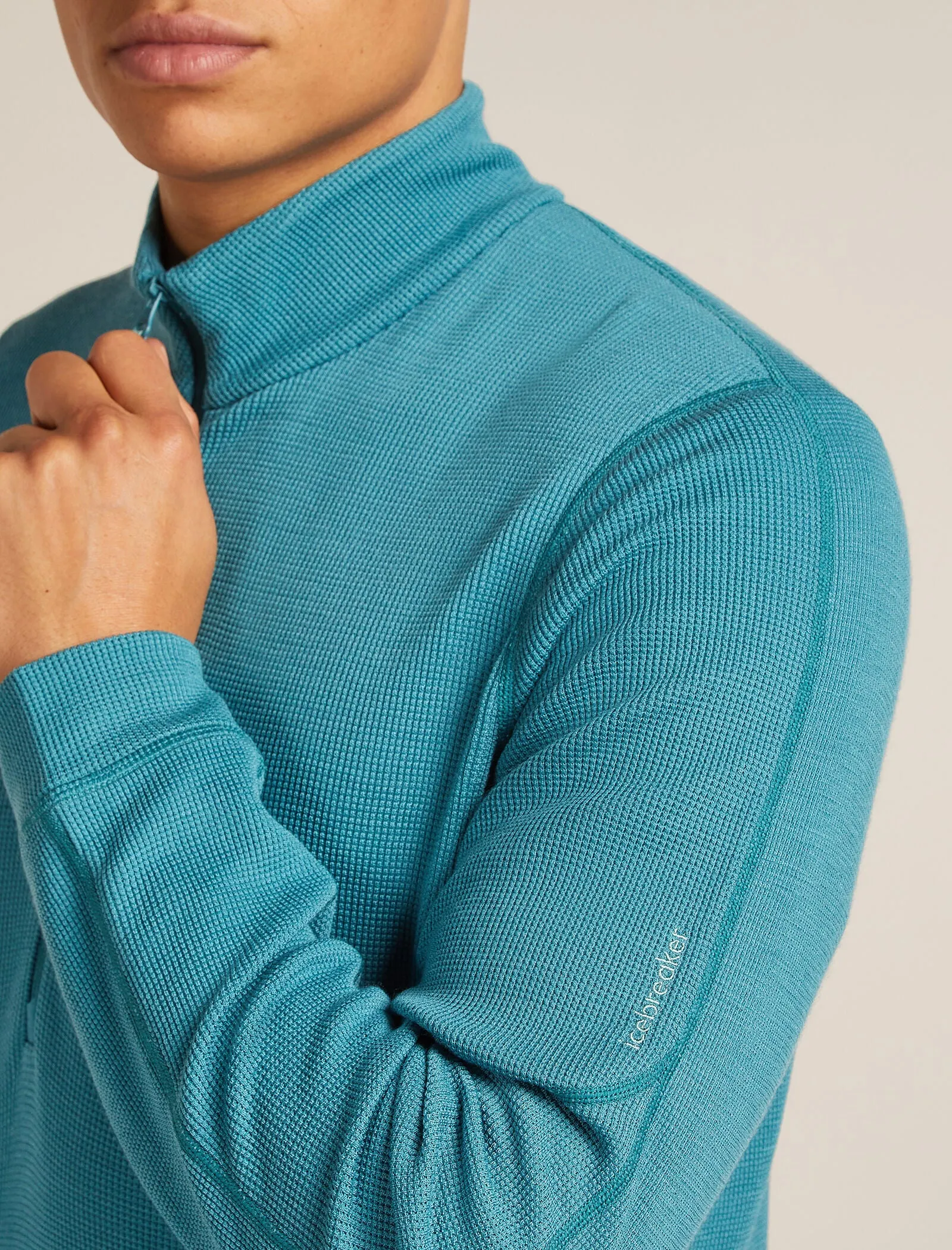 Men's Merino 260 Waffle Knit Wander Long Sleeve Half Zip sold by Icebreaker product image thumbnail 5