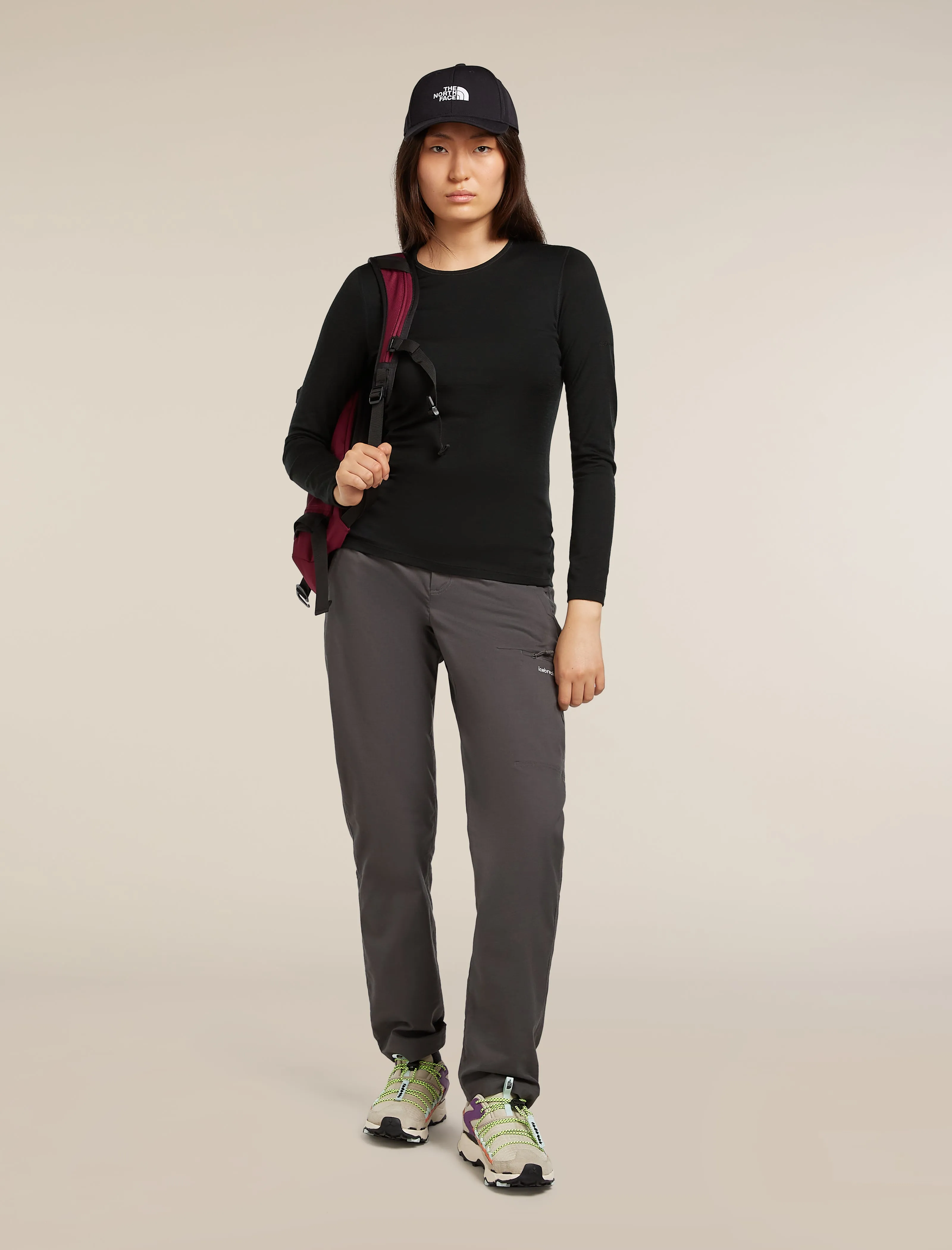 Women's Merino 200 Oasis Long Sleeve Crewe Thermal Top sold by Icebreaker product image thumbnail 4