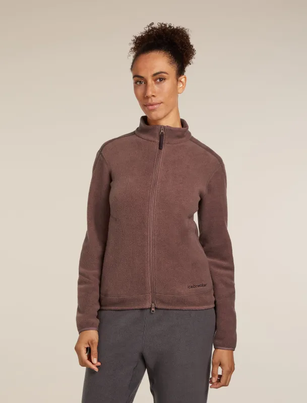 Women's Merino Blend 800 RealFleece™ Classic Pile Long Sleeve Zip Jacket sold by Icebreaker