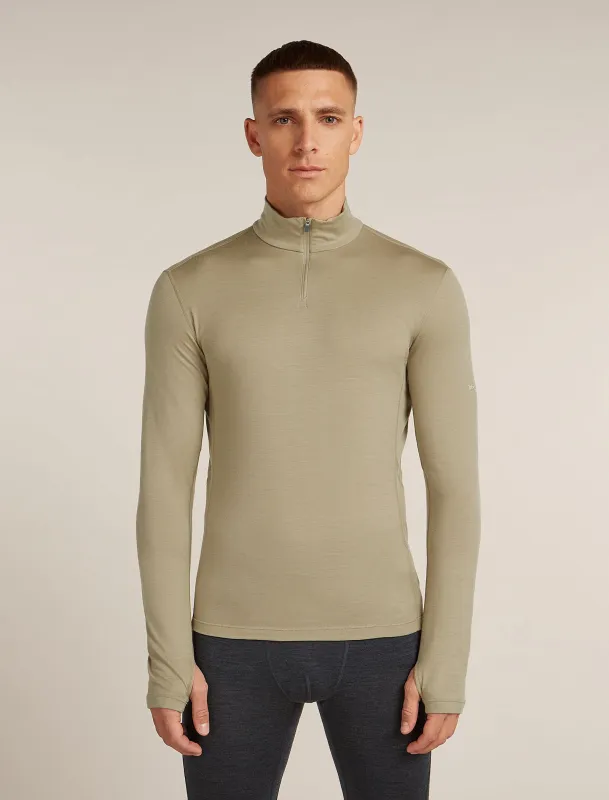 Men's 200 MerinoFine™ Ace Long Sleeve Half Zip Thermal Top made by Icebreaker