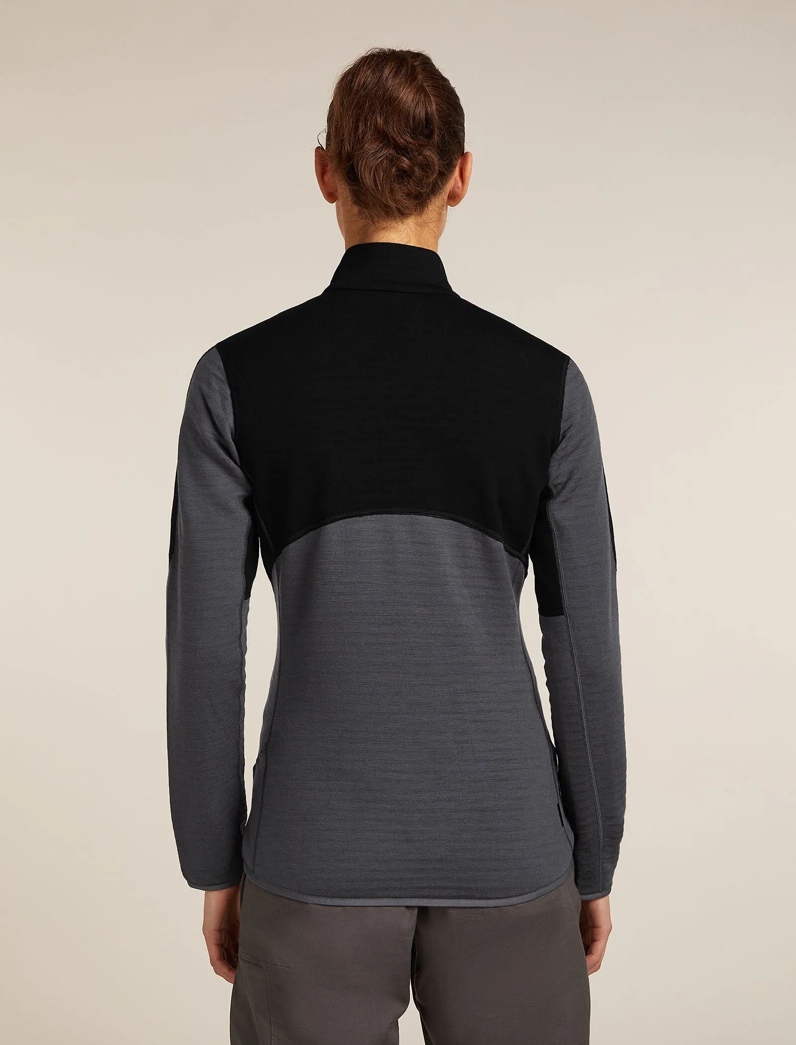 Women's Merino 400 RealFleece™ Descender Long Sleeve Zip Jacket sold by Icebreaker product image thumbnail 2