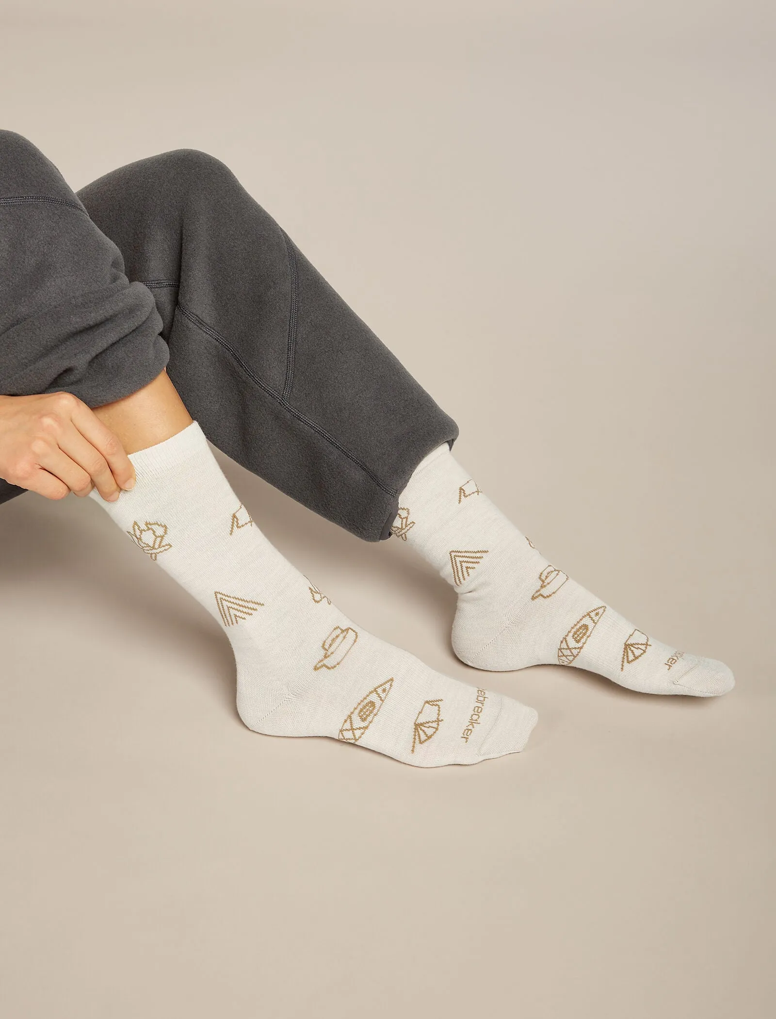 Women's Merino Lifestyle Ultralight Crew Socks Camp Essential sold by Icebreaker product image thumbnail 2