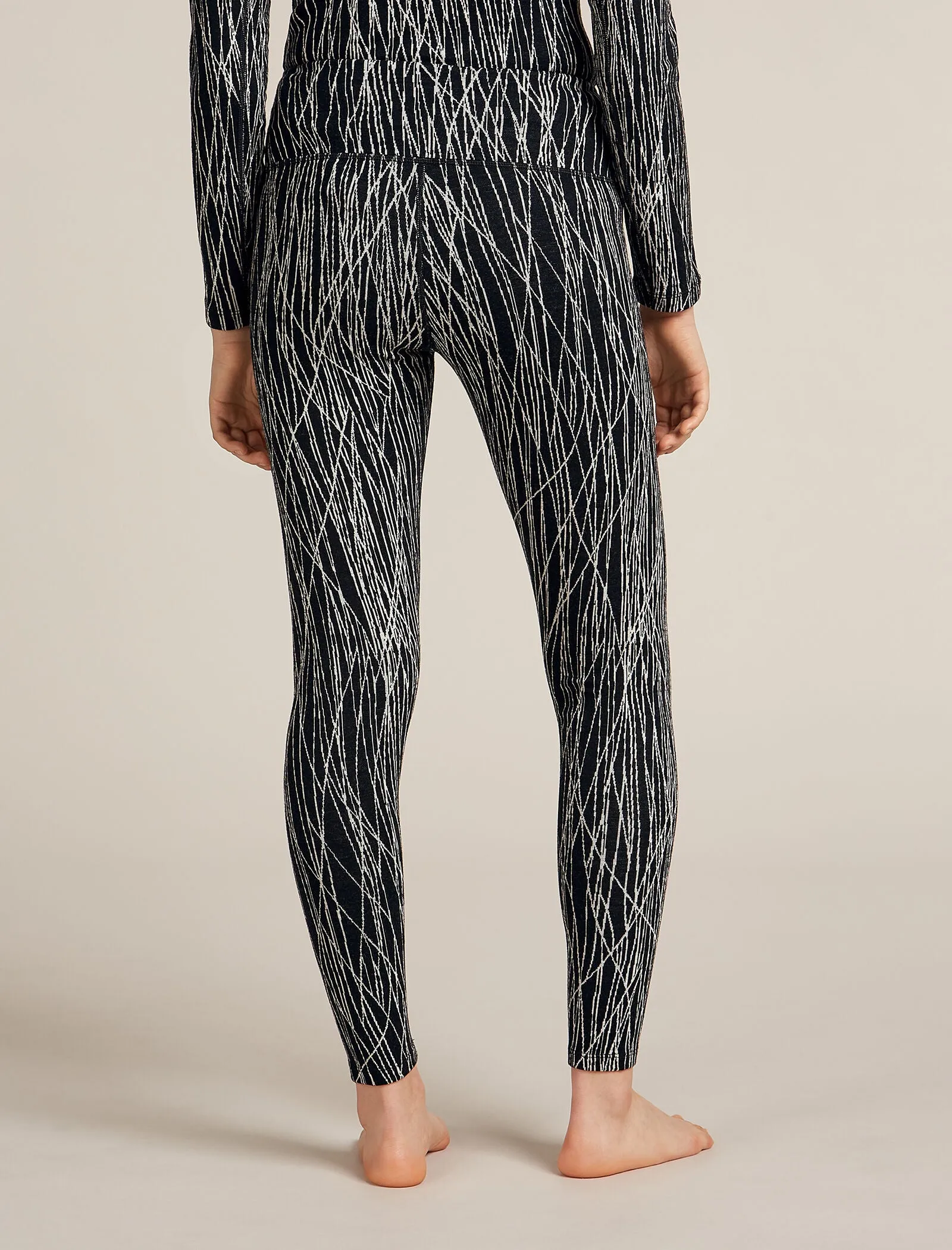 Women's Merino 260 Tech Vertex High Rise Thermal Leggings Delta Lines sold by Icebreaker product image thumbnail 2