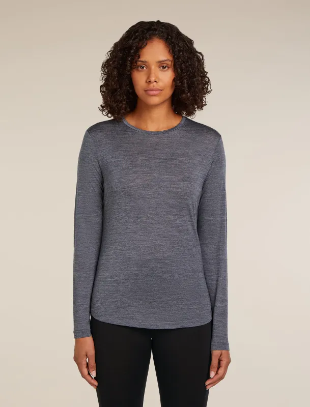 Women's Merino Blend 125 Cool-Lite™ Sphere Long Sleeve T-Shirt made by Icebreaker