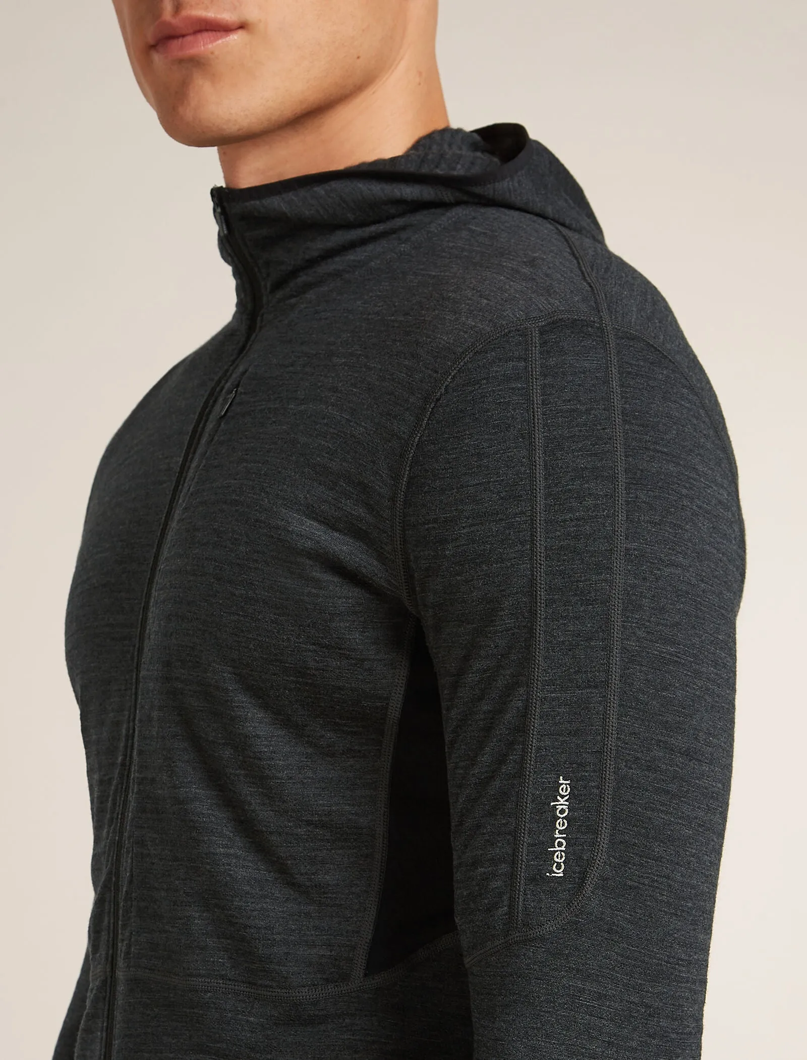 Men's Merino Blend 200 Realfleece™ Descender Long Sleeve Zip Hoodie sold by Icebreaker product image thumbnail 5