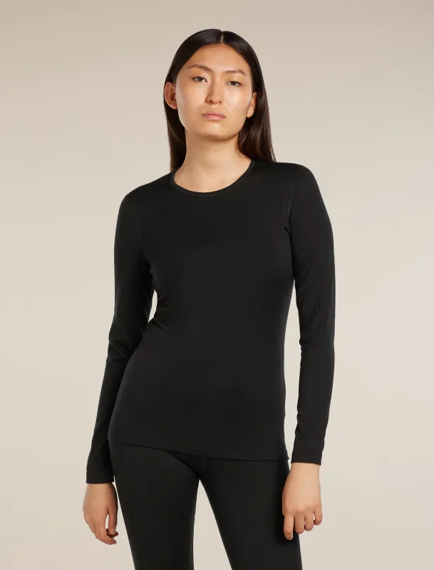 Women's Merino 200 Oasis Long Sleeve Crewe Thermal Top sold by Icebreaker
