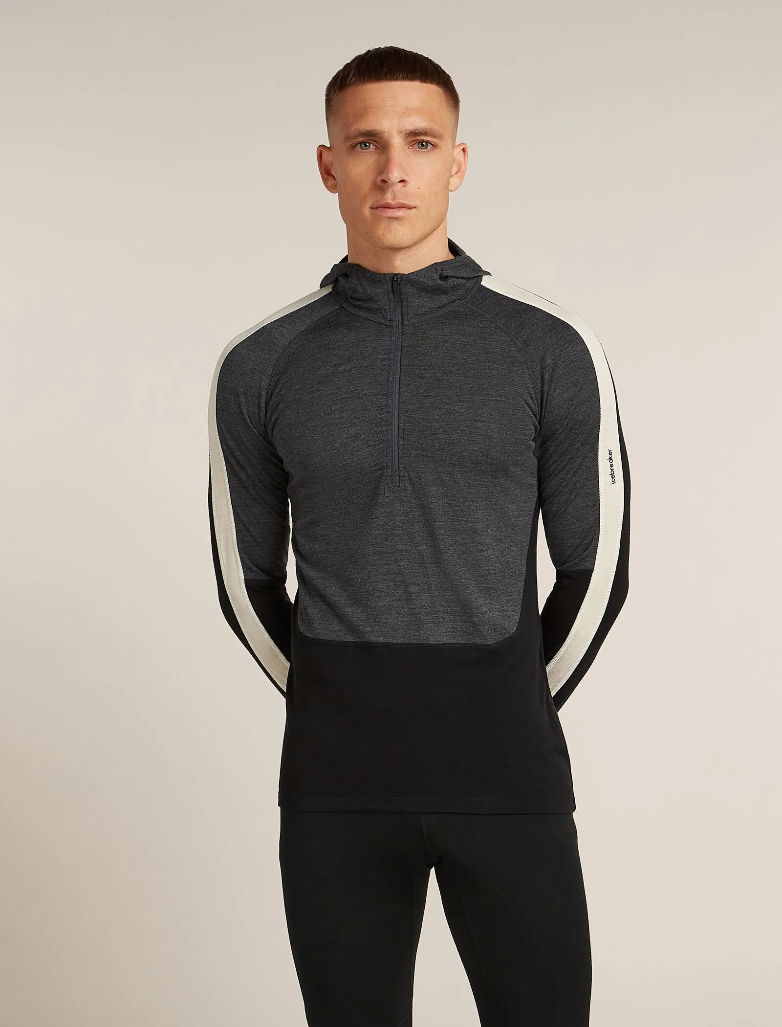Men's Merino 200 Oasis+ Long Sleeve Half Zip Thermal Hoodie sold by Icebreaker
