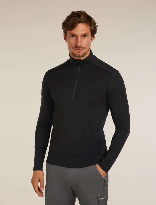 Men's Merino 200 Oasis Long Sleeve Half Zip Thermal Top sold by Icebreaker
