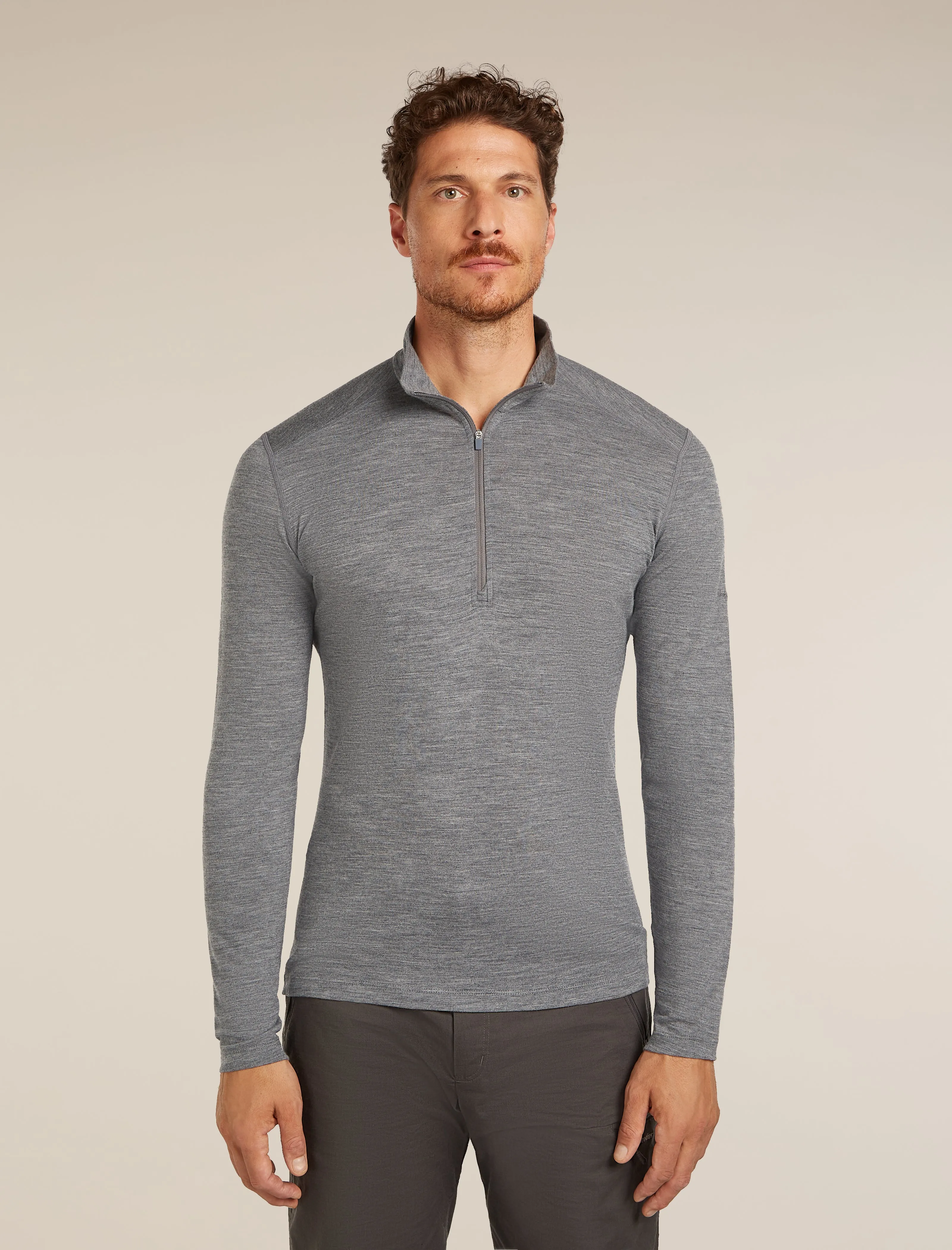 Men's Merino 200 Oasis Long Sleeve Half Zip Thermal Top sold by Icebreaker