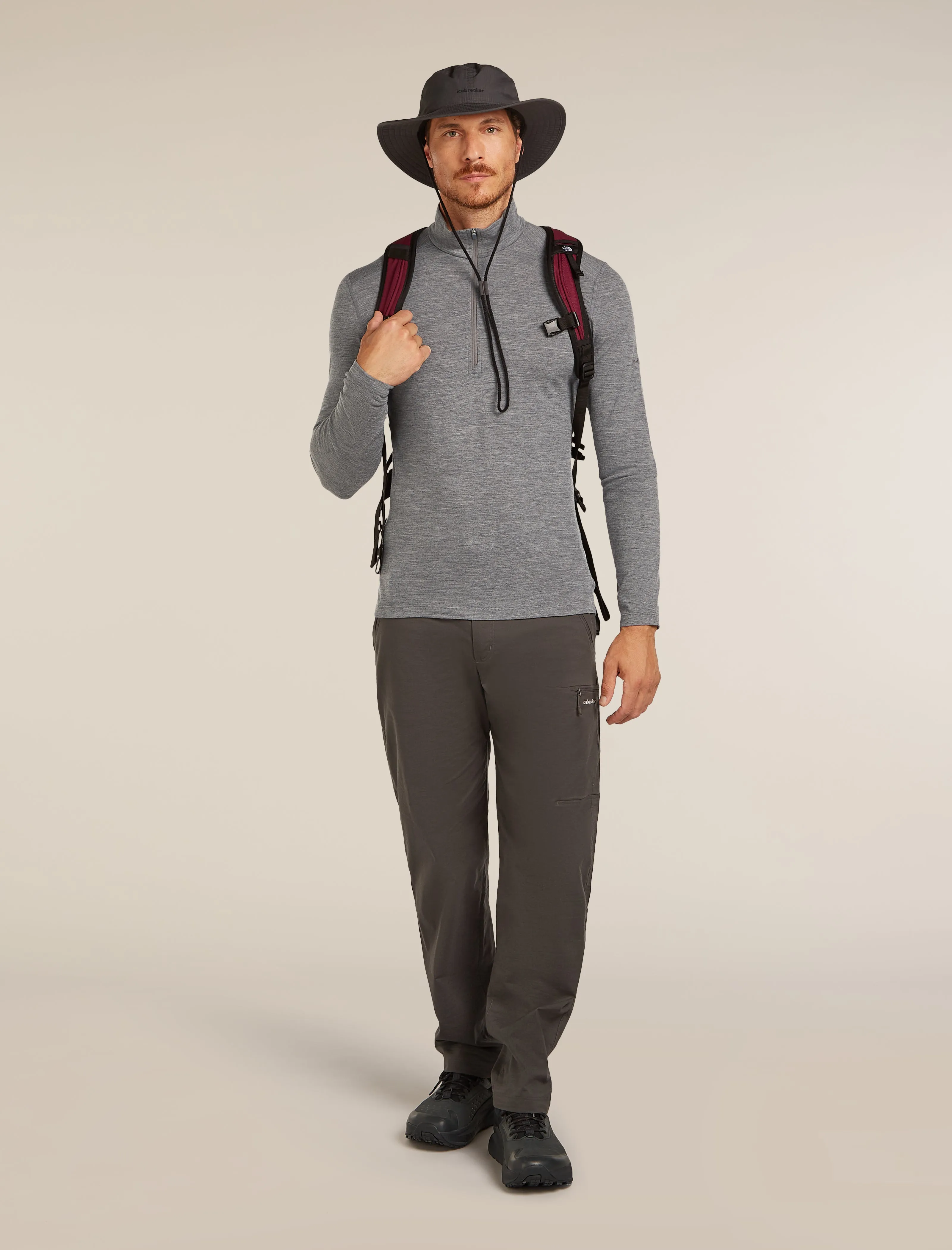 Men's Merino 200 Oasis Long Sleeve Half Zip Thermal Top sold by Icebreaker product image thumbnail 4