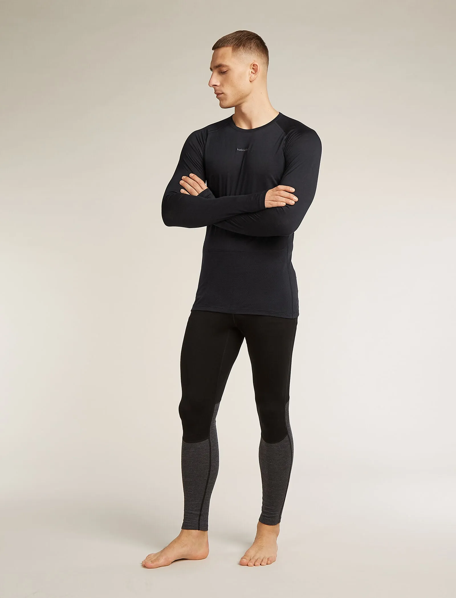 Men's Merino Blend 125 ZoneKnit™ Long Sleeve Crewe Thermal Top sold by Icebreaker product image thumbnail 3