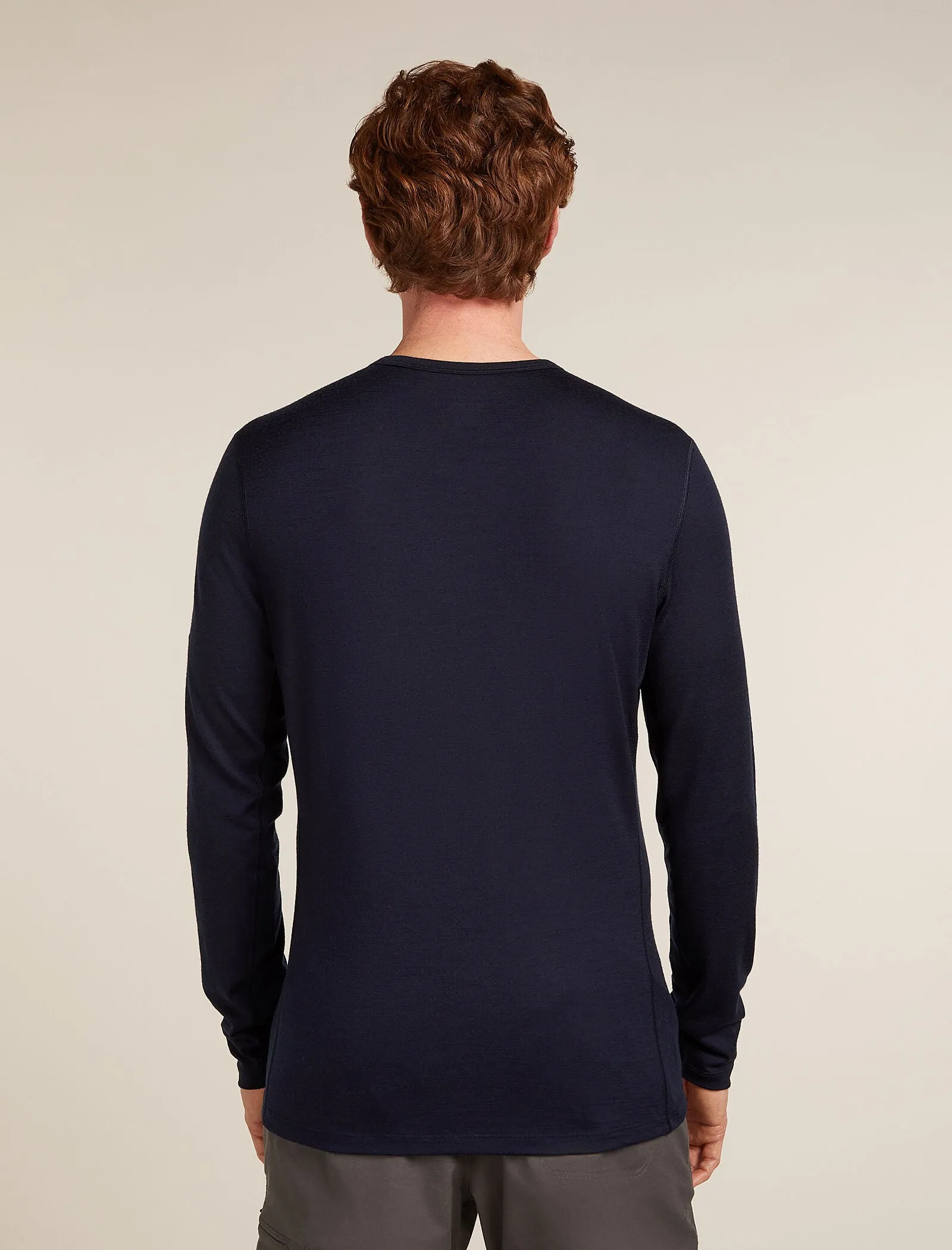 Men's Merino 200 Oasis Long Sleeve Crewe Thermal Top Elevation Line sold by Icebreaker product image thumbnail 2