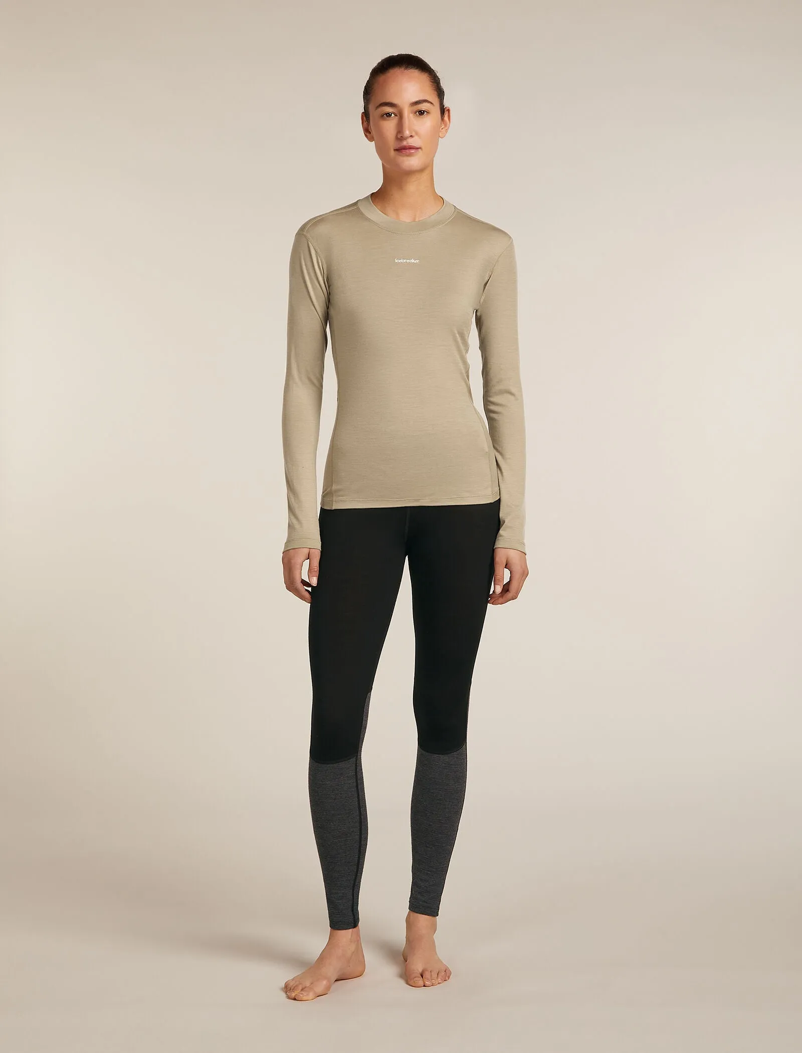 Women's 200 MerinoFine™ Ace Long Sleeve Mock Neck Thermal Top sold by Icebreaker product image thumbnail 3