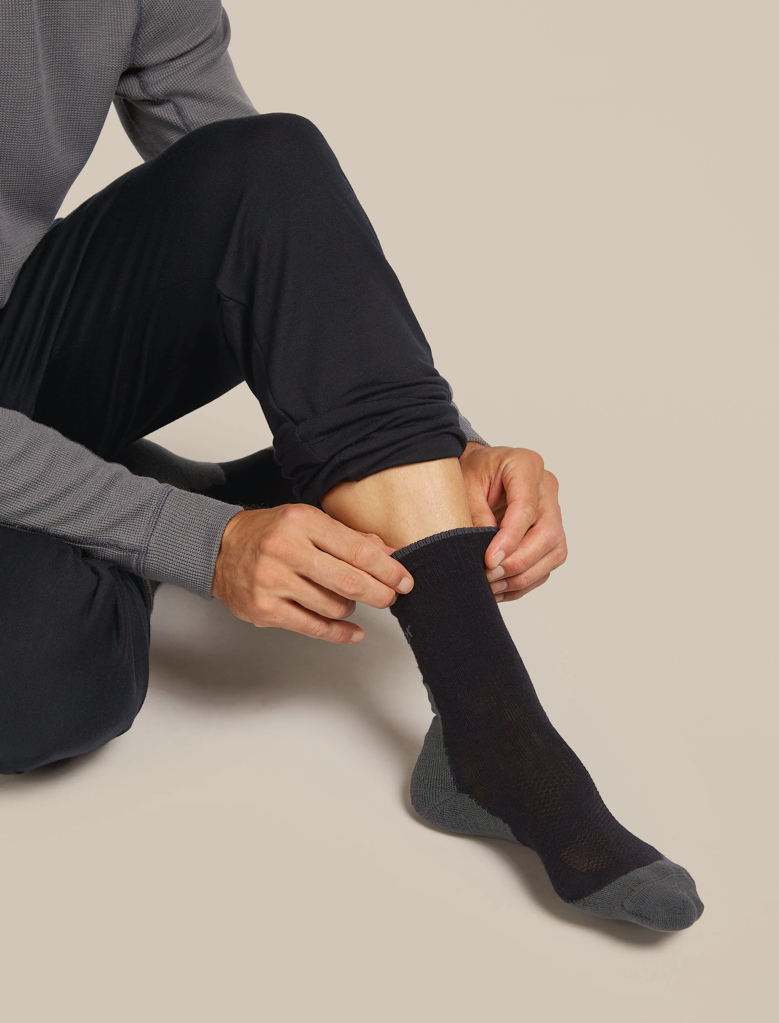 Men's Merino Hike+ Light Crew Socks sold by Icebreaker product image thumbnail 2