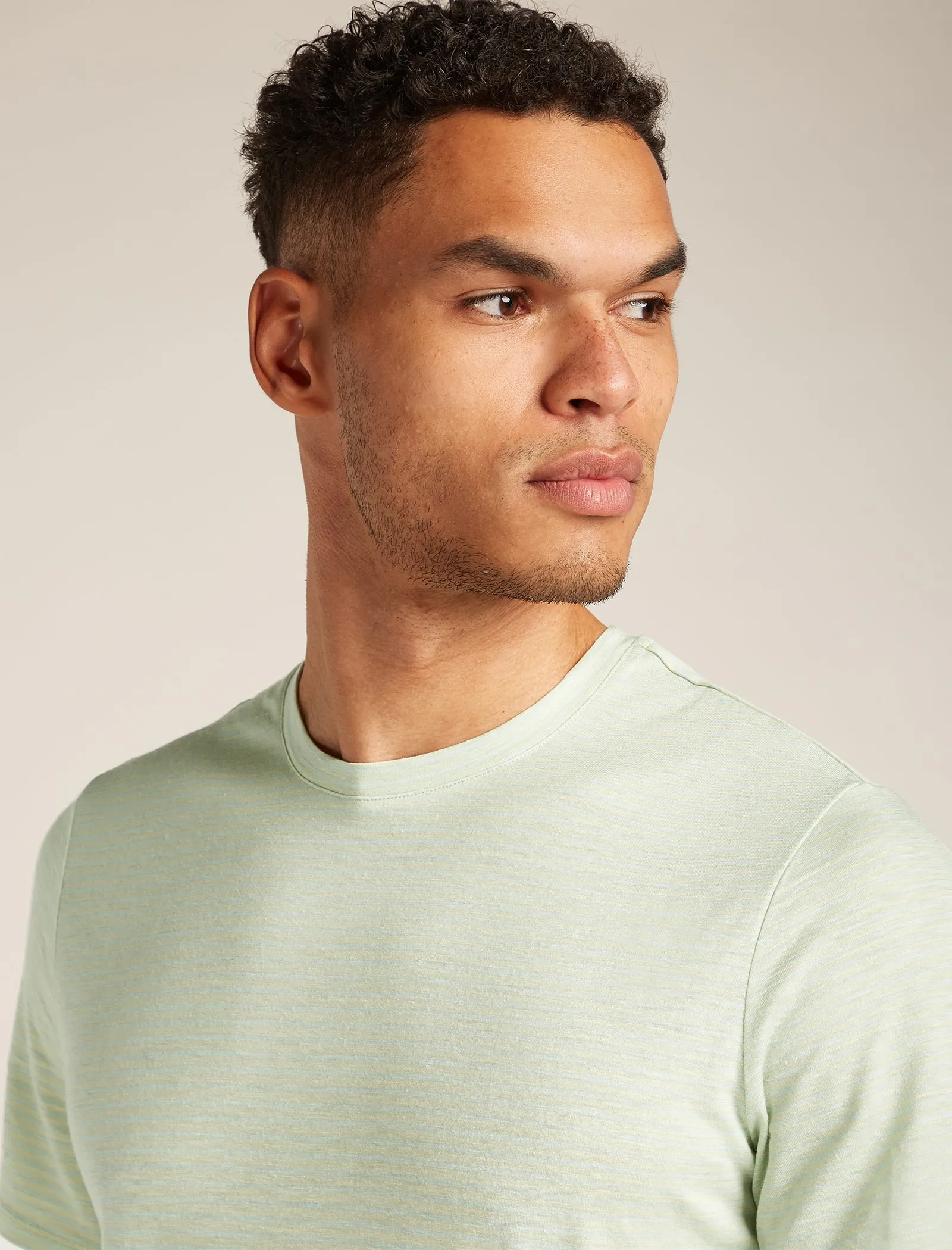 Men's Merino Linen T-Shirt Stripe sold by Icebreaker product image thumbnail 5