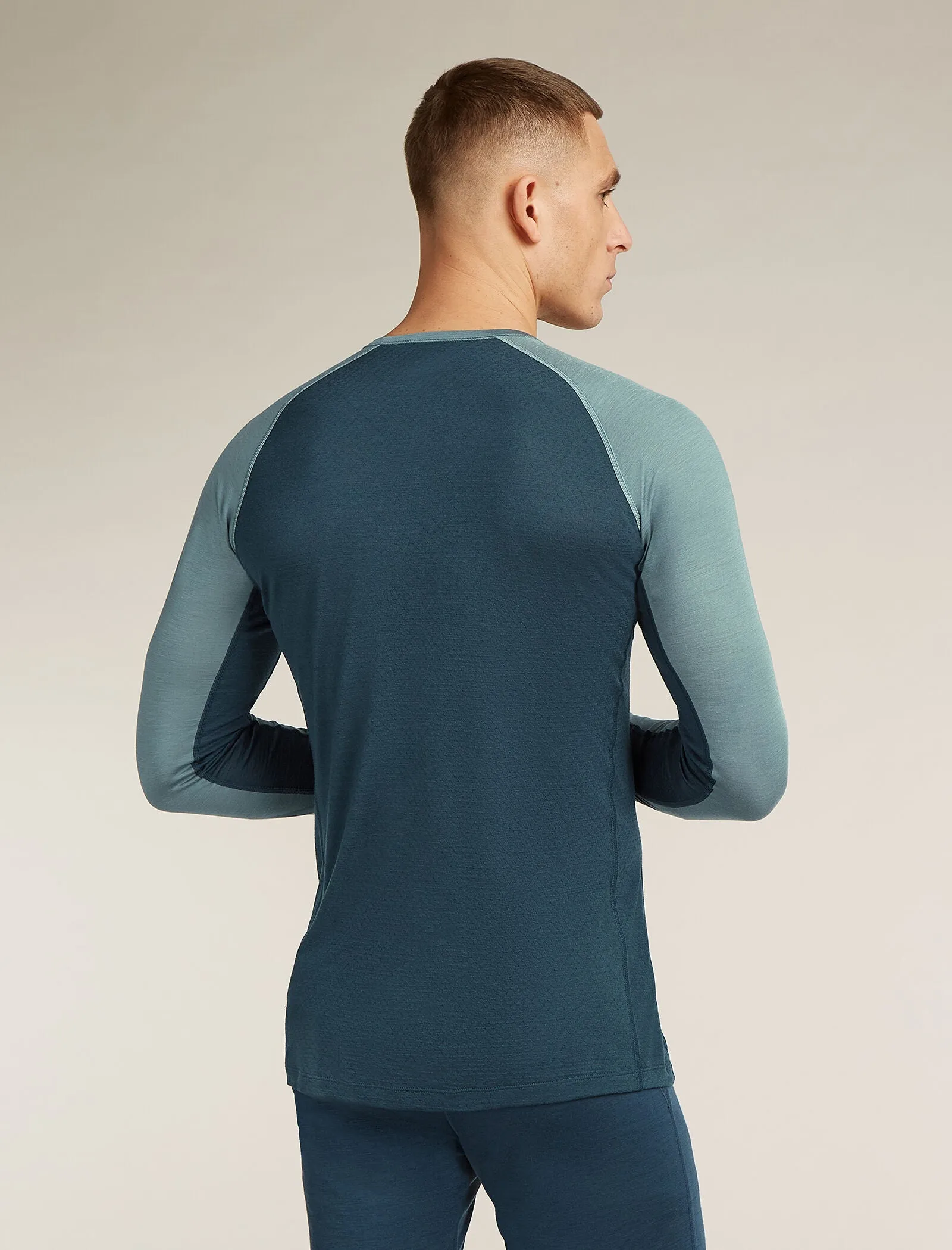 Men's Merino Blend 125 ZoneKnit™ Long Sleeve Crewe Thermal Top sold by Icebreaker product image thumbnail 2