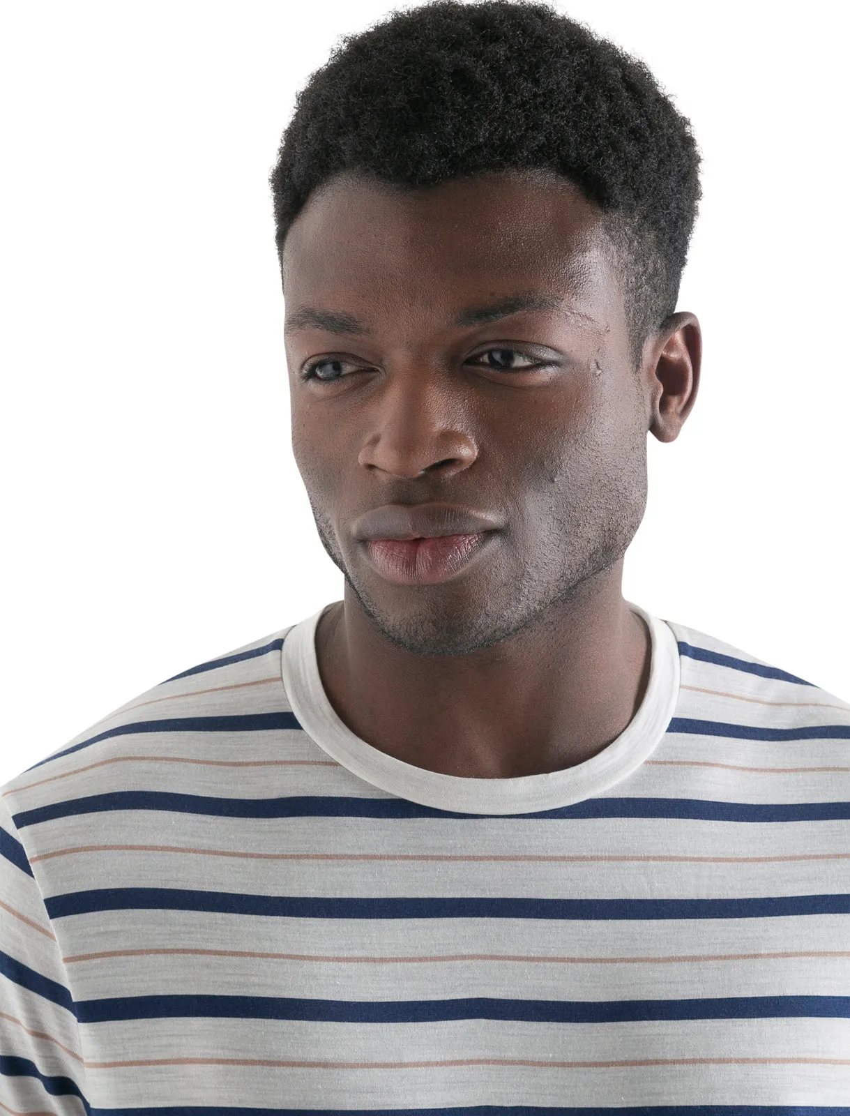 Men's Merino Blend Wave T-Shirt Stripe sold by Icebreaker product image thumbnail 4