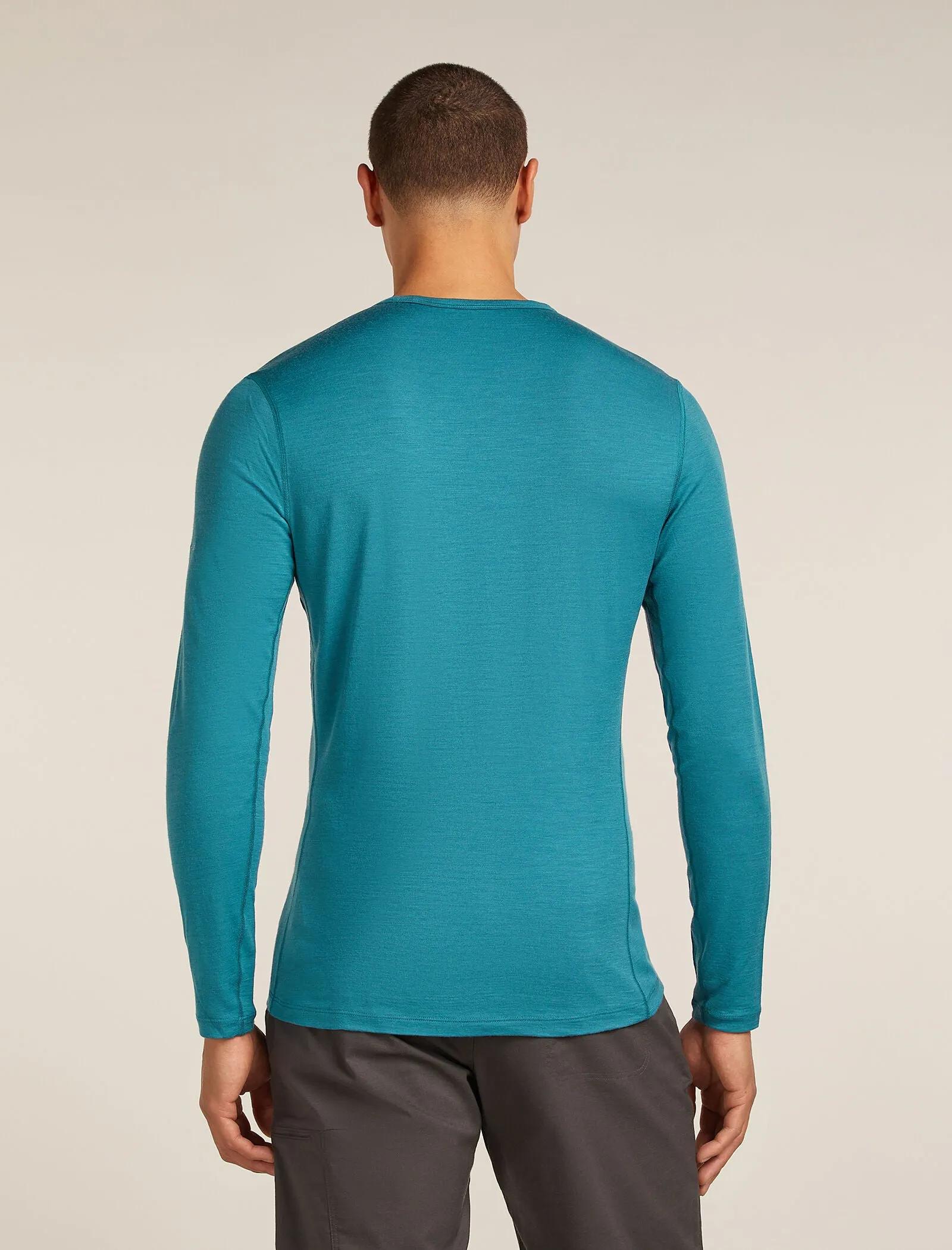 Men's Merino 200 Oasis Long Sleeve Crewe Thermal Top Elevation Line sold by Icebreaker product image thumbnail 2