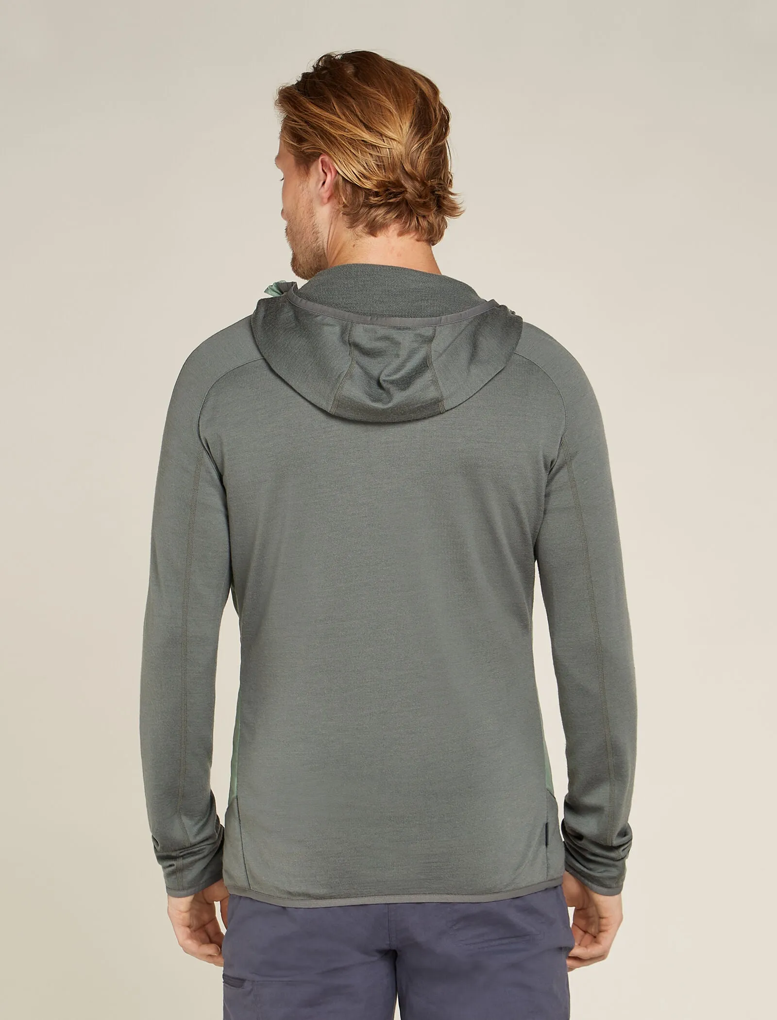 Men's Merino Blend Quantum Hybrid Long Sleeve Zip Hoodie sold by Icebreaker product image thumbnail 2