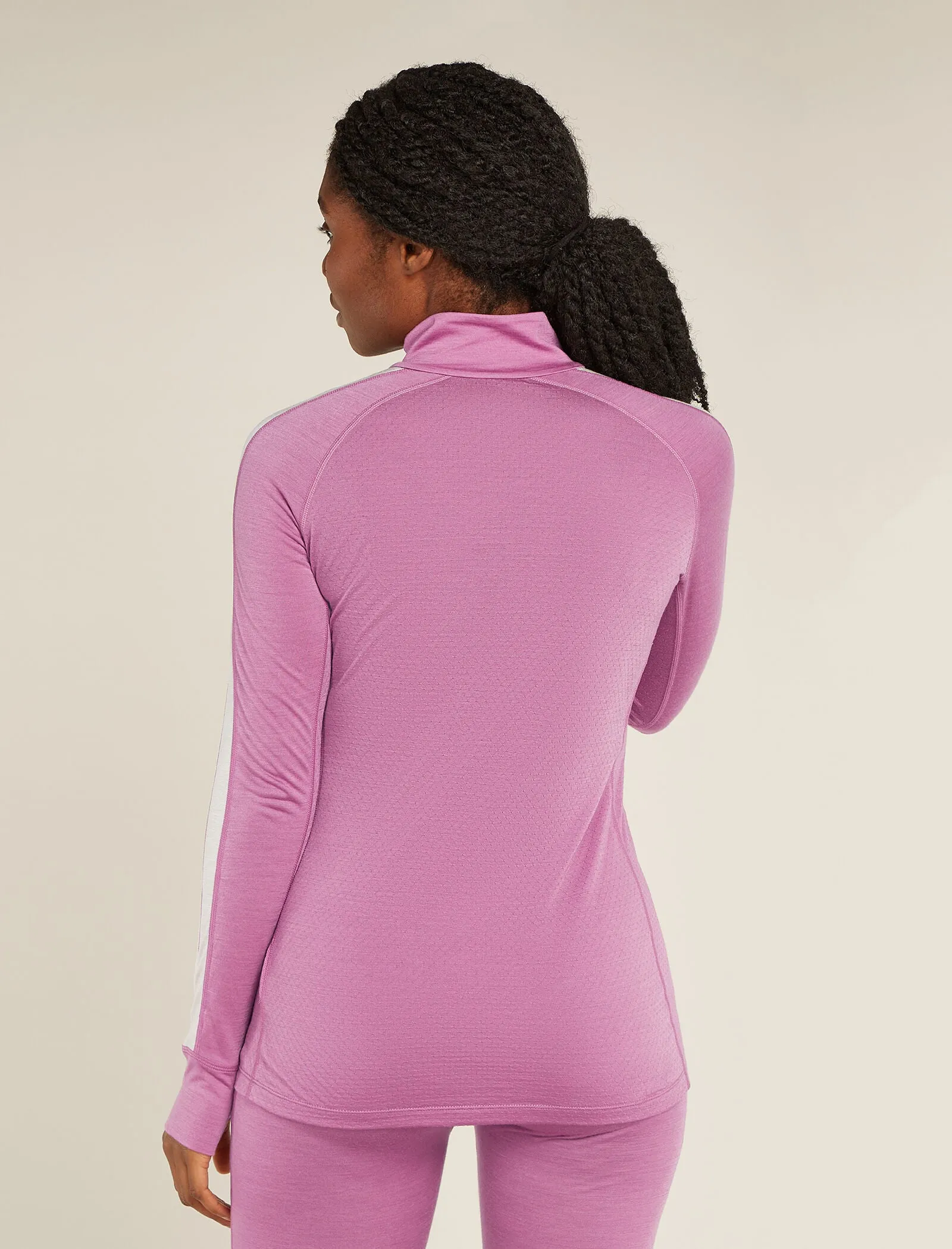 Women's Merino Blend 125 ZoneKnit™ Long Sleeve Half Zip Thermal Top sold by Icebreaker product image thumbnail 2