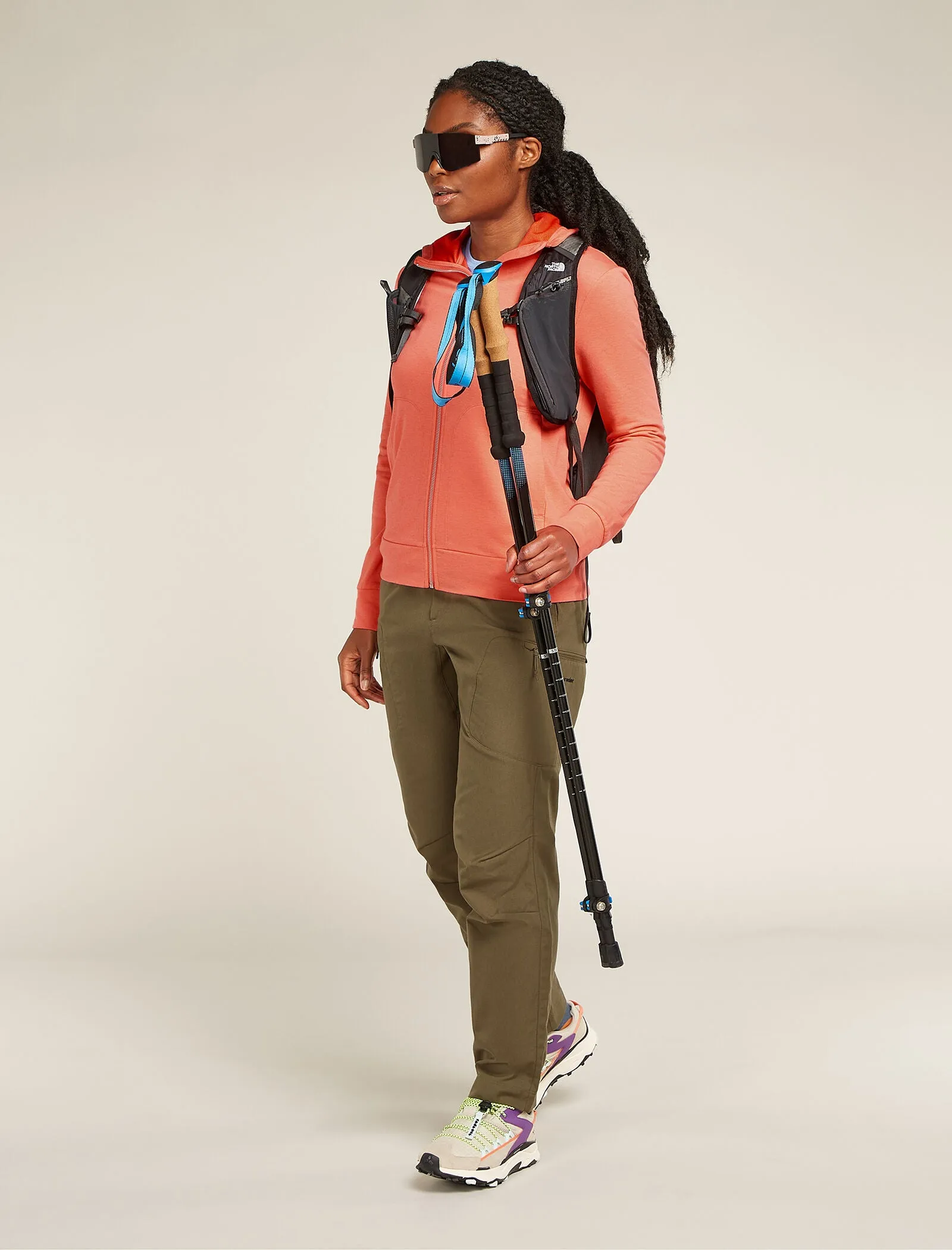 Women's Central Classic Long Sleeve Zip Hoodie sold by Icebreaker product image thumbnail 4