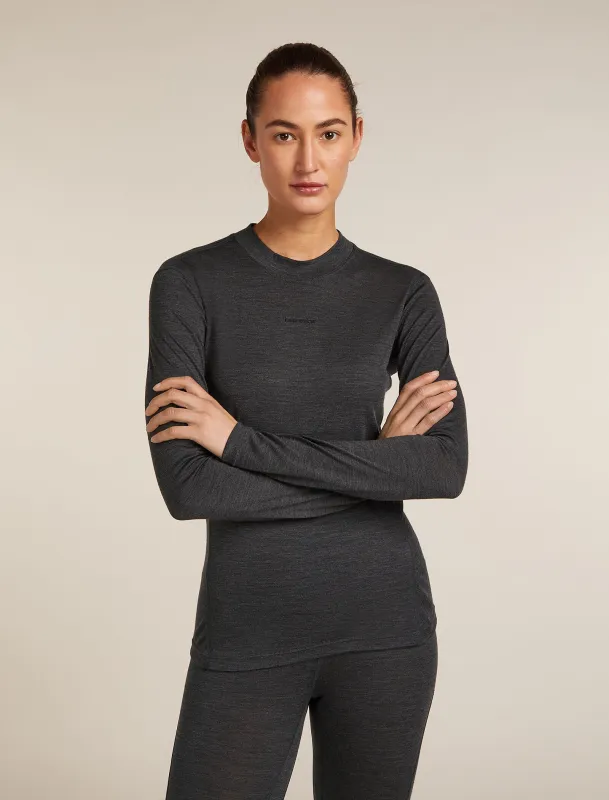Women's 200 MerinoFine™ Ace Long Sleeve Mock Neck Thermal Top sold by Icebreaker