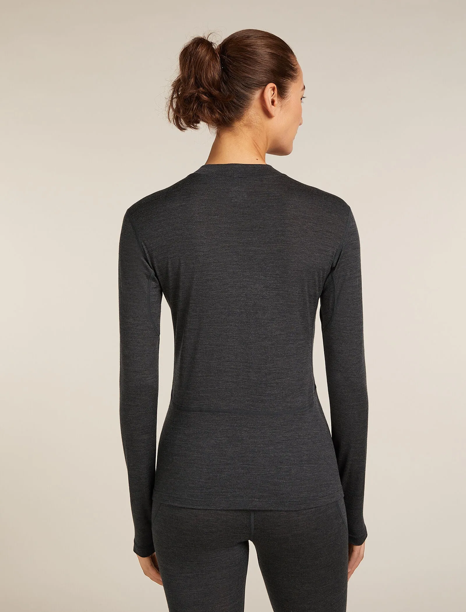Women's 200 MerinoFine™ Ace Long Sleeve Mock Neck Thermal Top sold by Icebreaker product image thumbnail 2