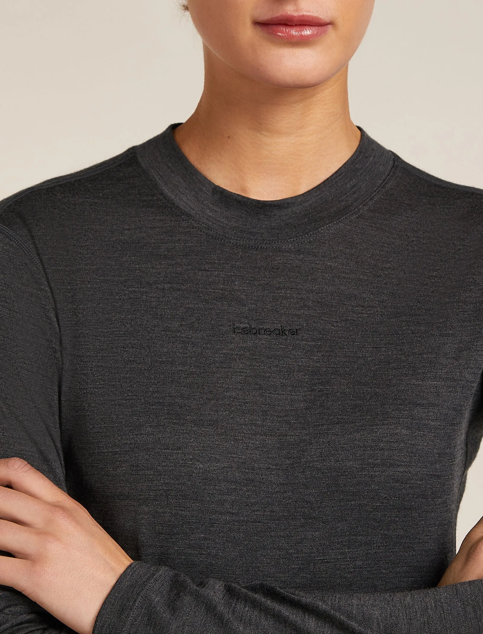 Women's 200 MerinoFine™ Ace Long Sleeve Mock Neck Thermal Top sold by Icebreaker product image thumbnail 5