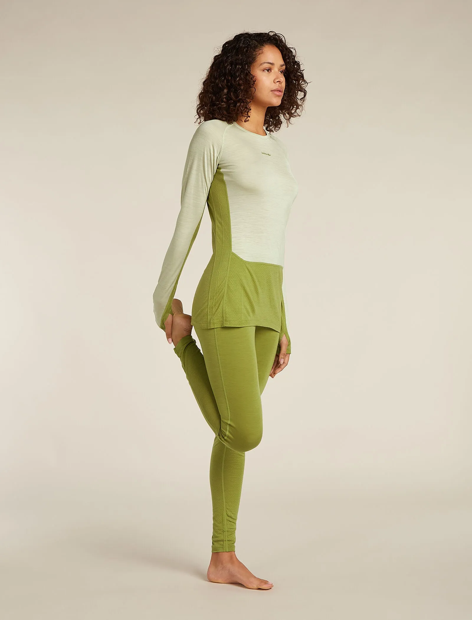 Women's Merino Blend 125 ZoneKnit™ Long Sleeve Crewe Thermal Top sold by Icebreaker product image thumbnail 3