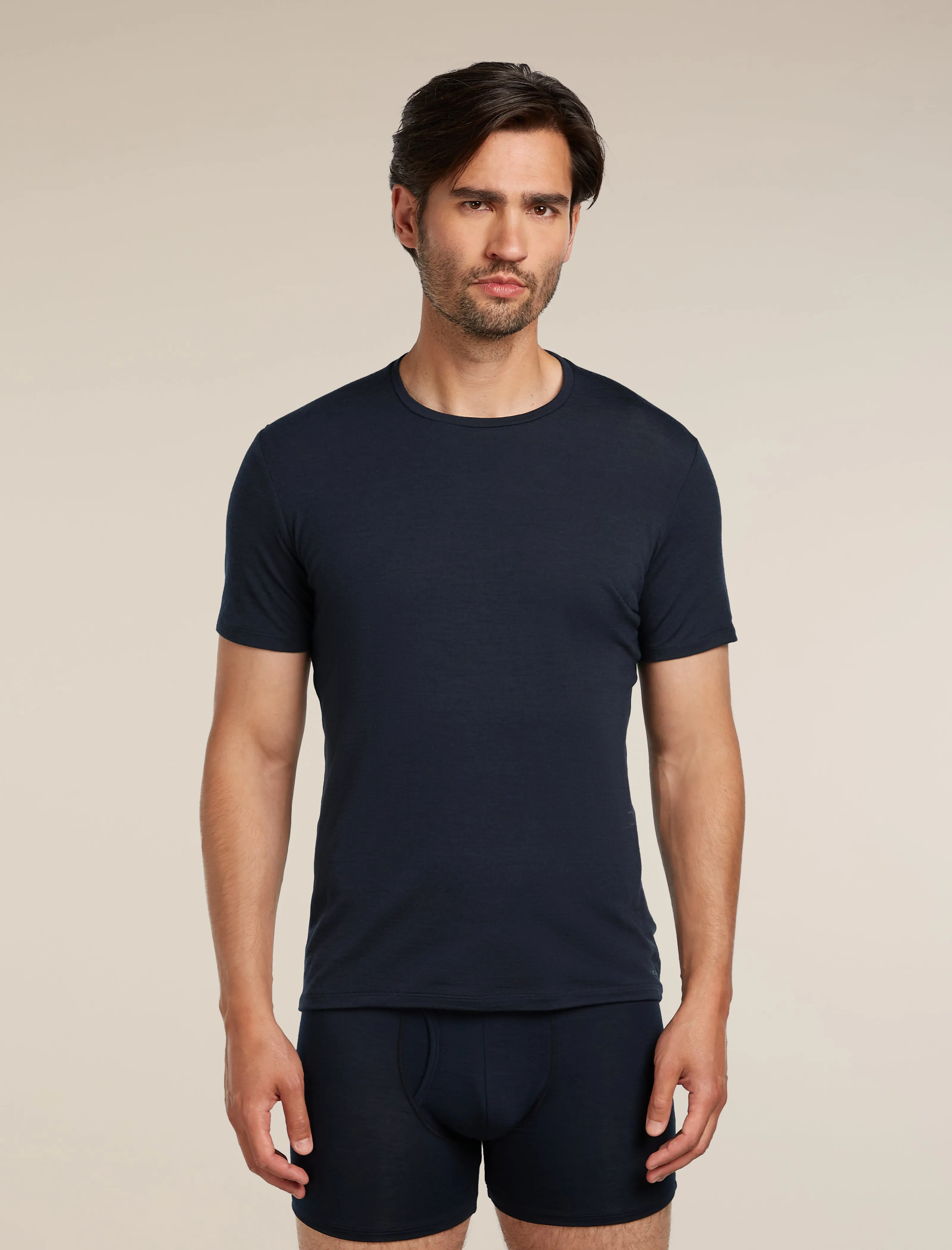 Men's Merino 150 Anatomica Short Sleeve Crewe Top sold by Icebreaker
