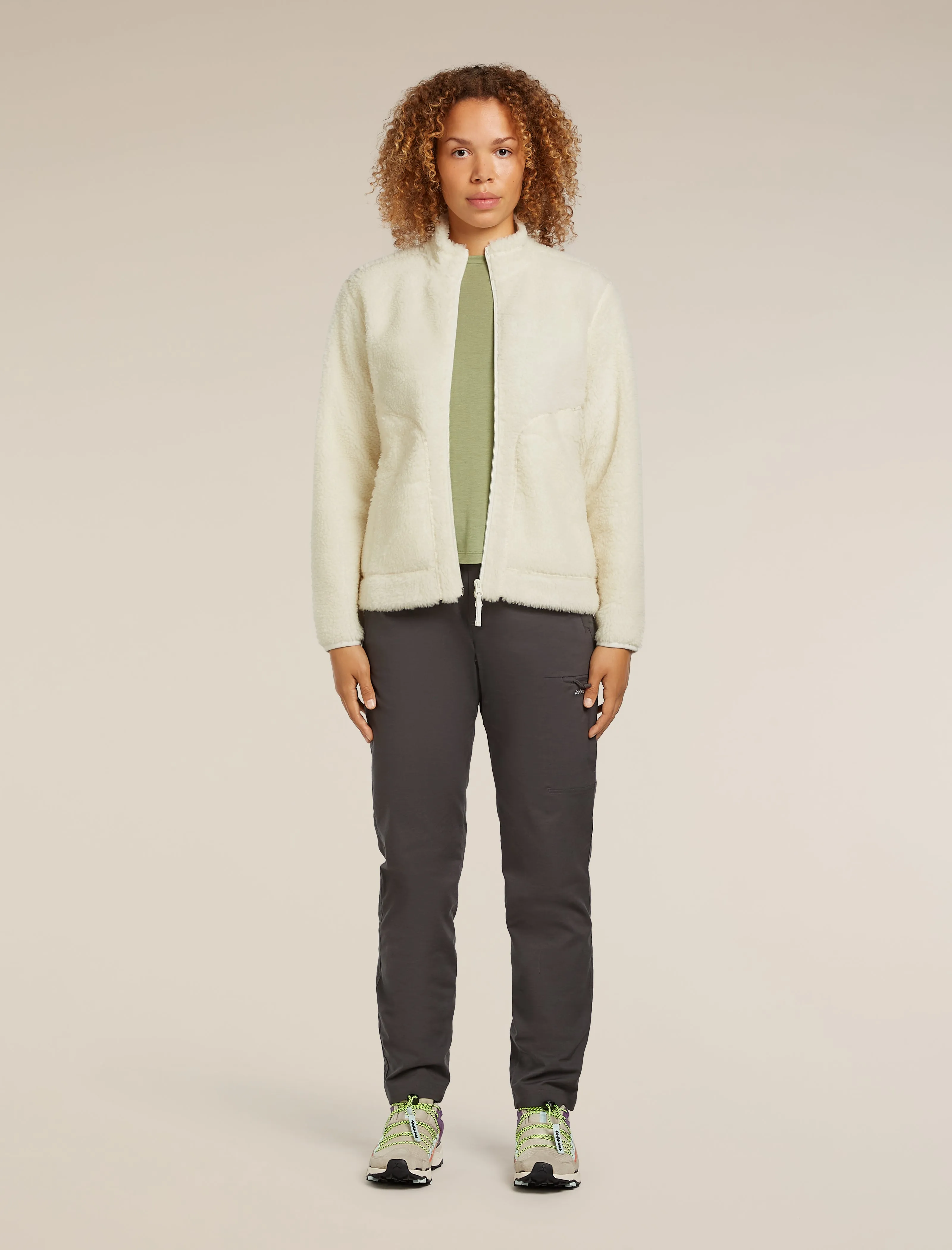 Women's Merino Blend 960 RealFleece™ High Pile Long Sleeve Zip Jacket sold by Icebreaker product image thumbnail 3