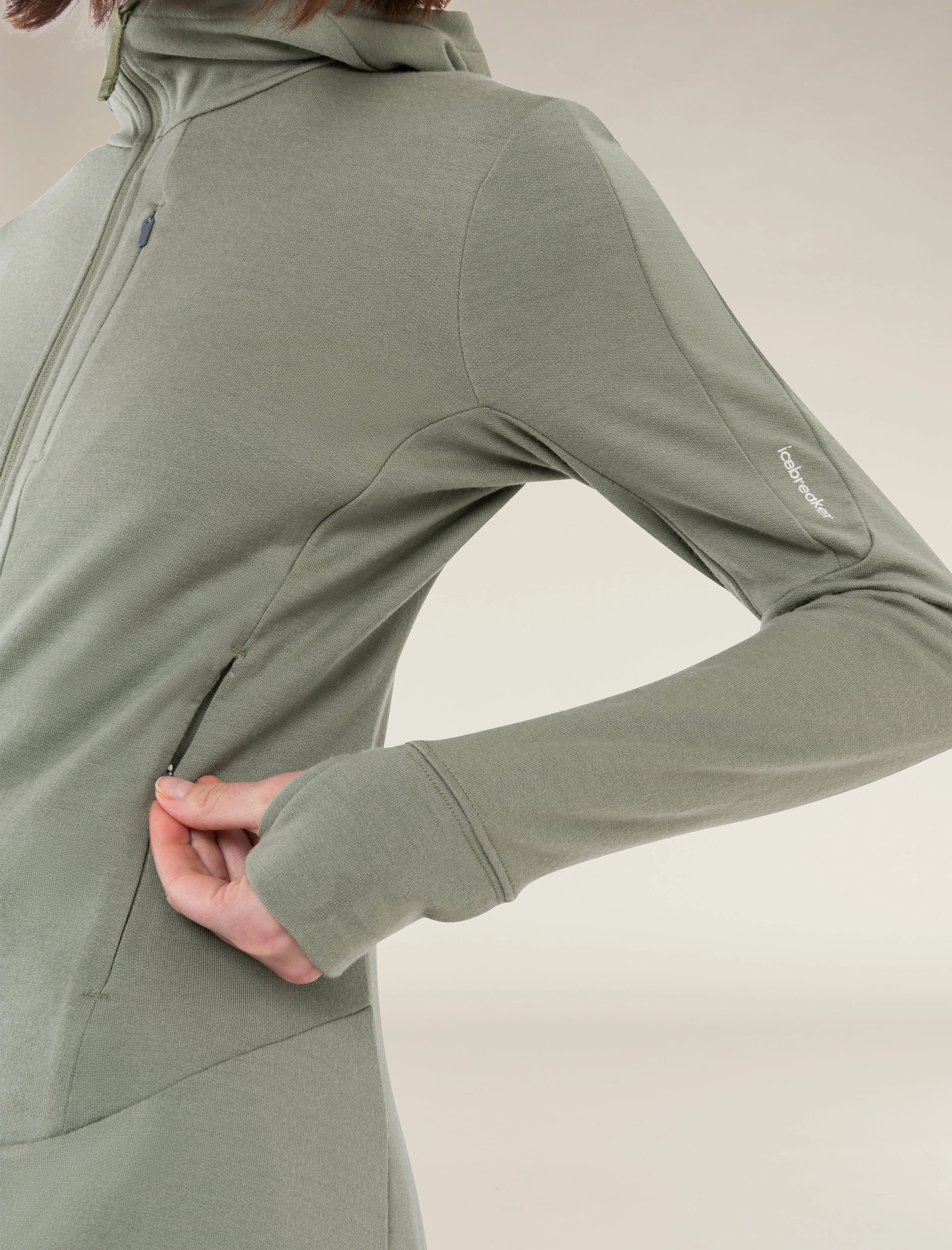 Women's Merino 260 Quantum Long Sleeve Zip Hoodie sold by Icebreaker product image thumbnail 5