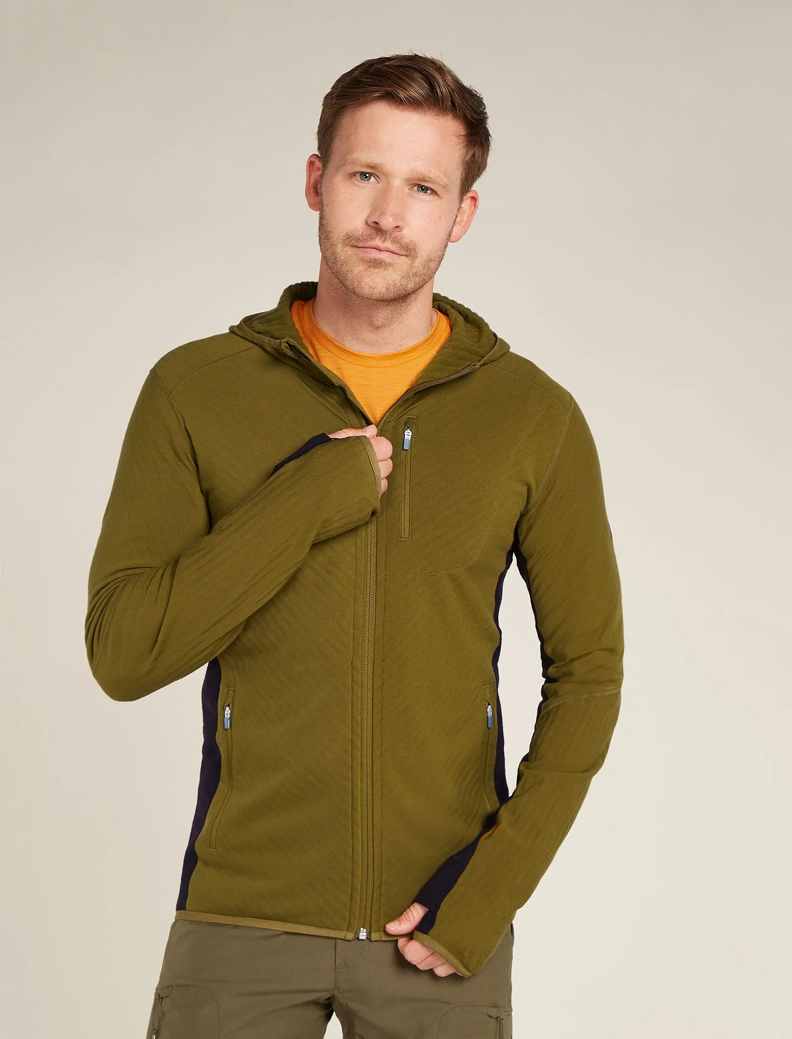 Men's Descender Long Sleeve Zip Hoodie sold by Icebreaker