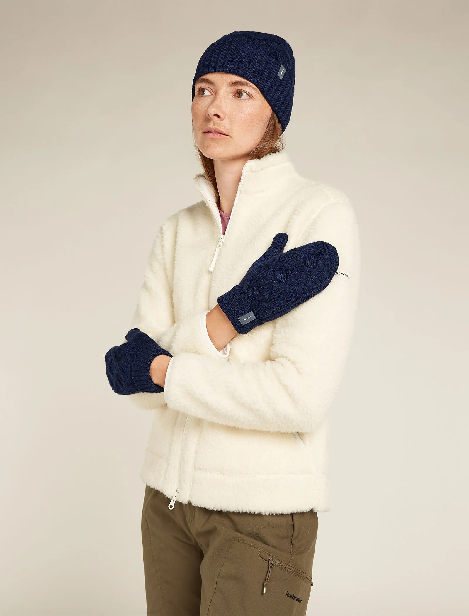 Unisex Merino Cable Knit Mittens sold by Icebreaker product image thumbnail 2