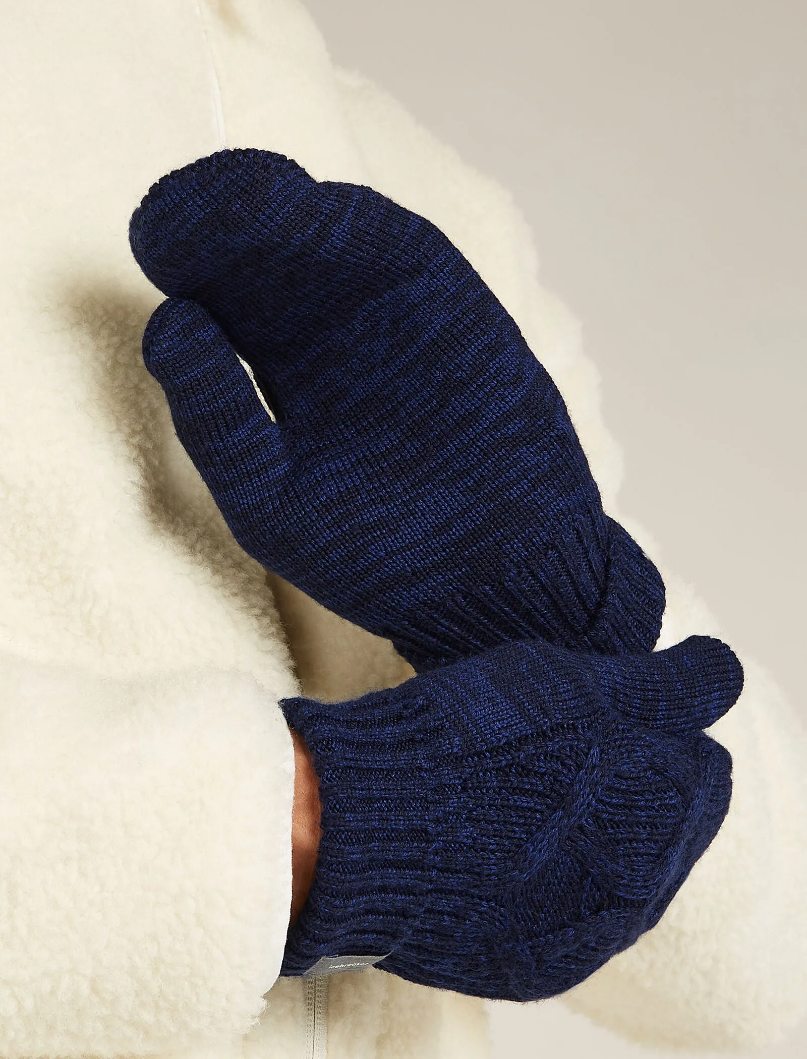 Unisex Merino Cable Knit Mittens sold by Icebreaker product image thumbnail 5