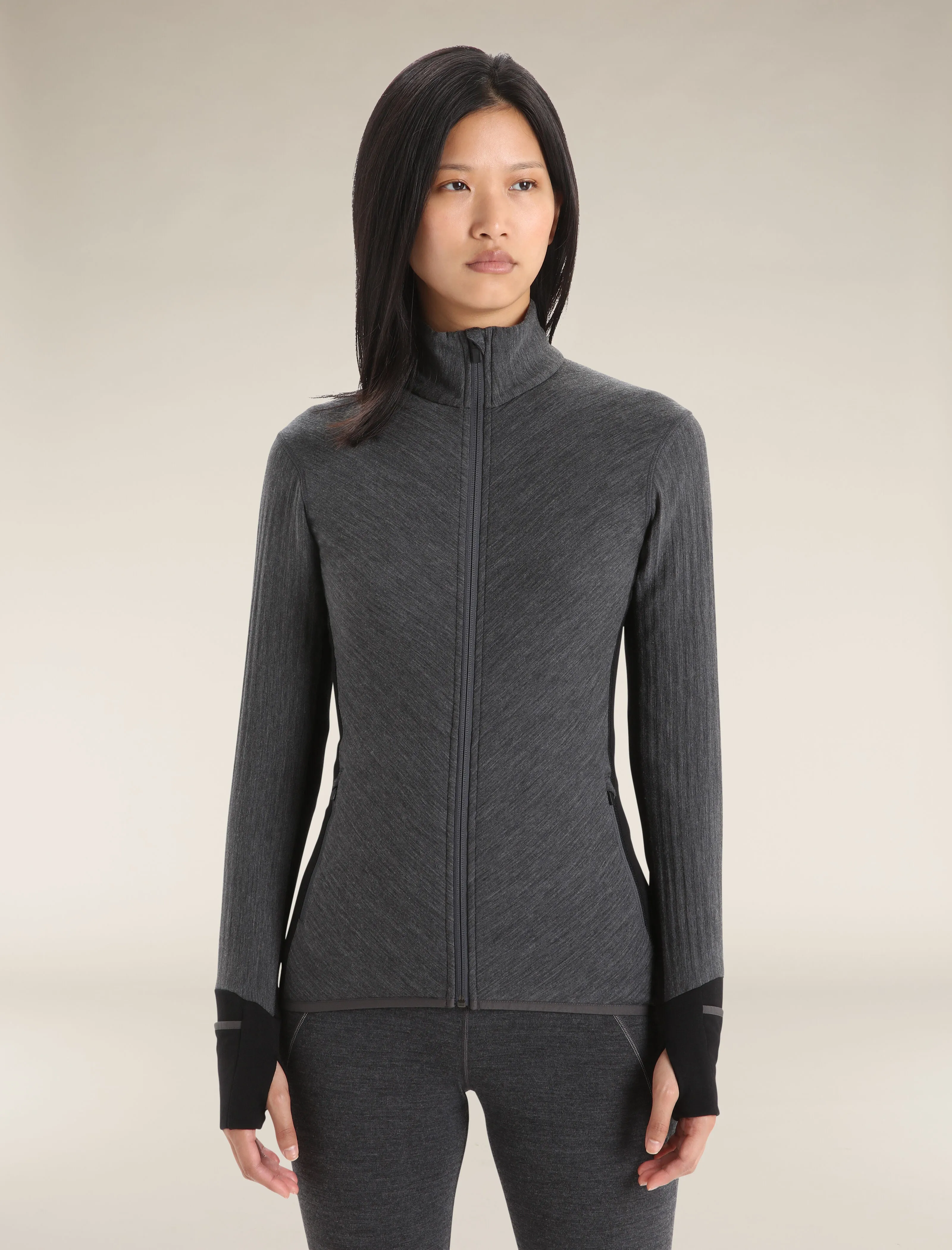 Women's Descender Long Sleeve Zip Jacket sold by Icebreaker