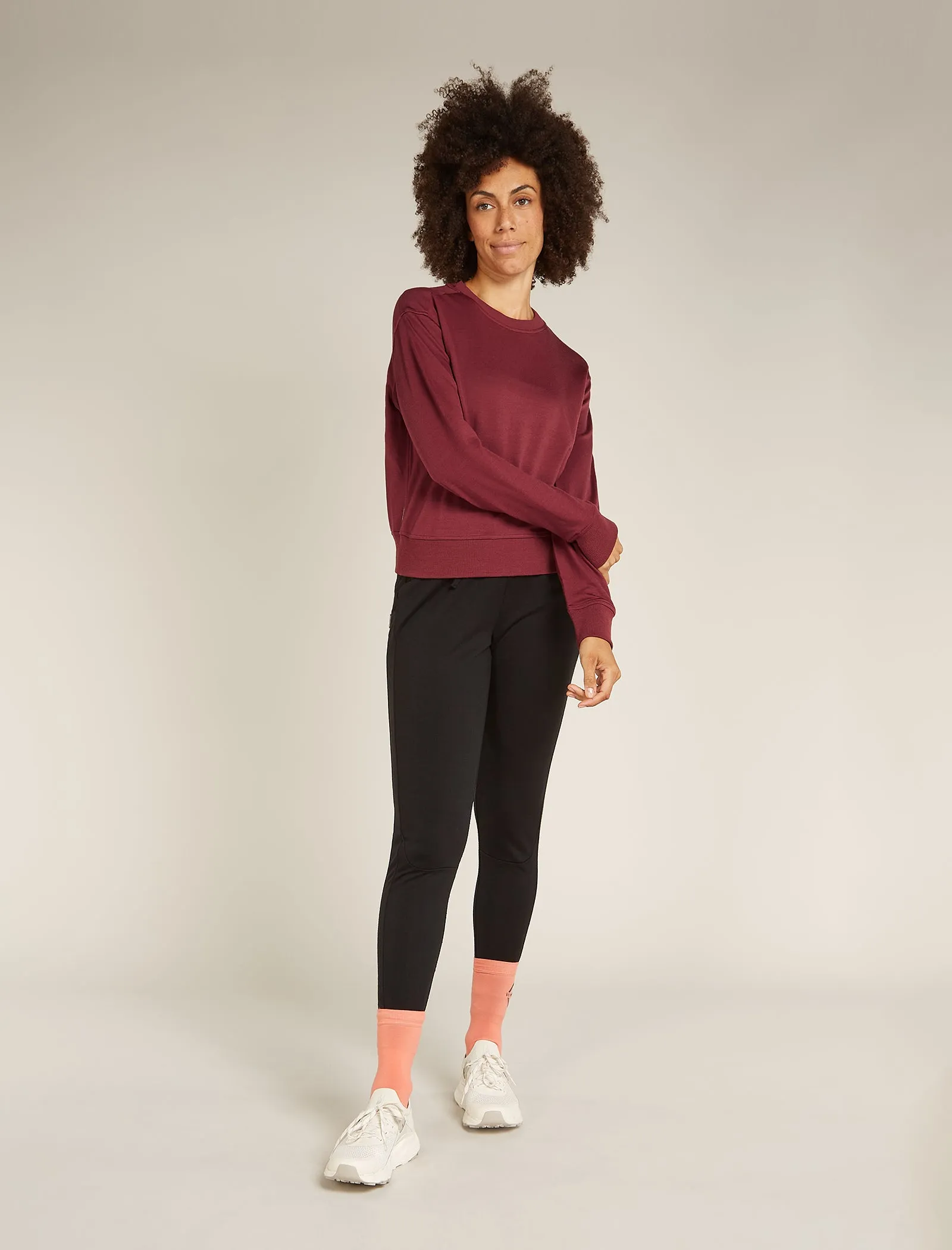 Women's Merino Blend 200 Crush Long Sleeve Sweatshirt sold by Icebreaker product image thumbnail 4