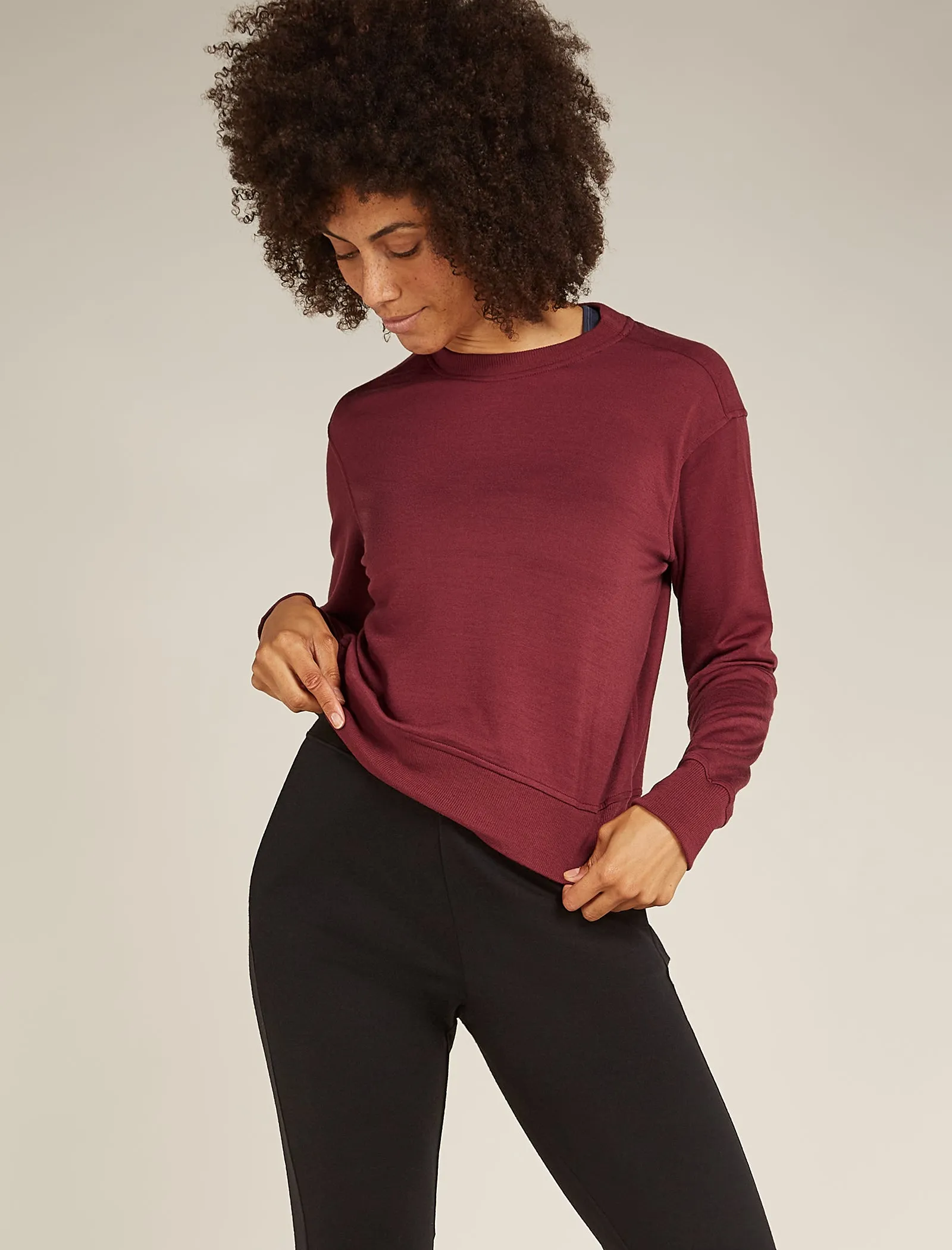 Women's Merino Blend 200 Crush Long Sleeve Sweatshirt sold by Icebreaker product image thumbnail 5