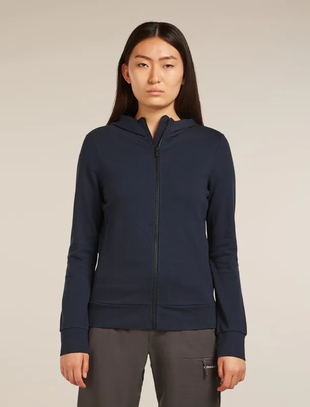 Women's Central Classic Long Sleeve Zip Hoodie made by Icebreaker