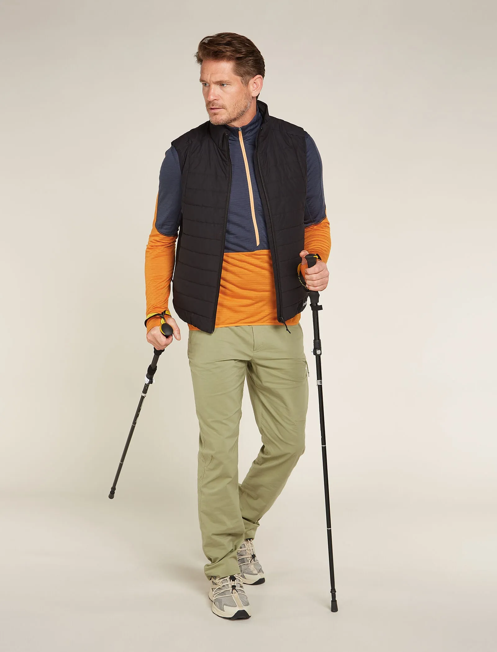 Men's Merino Blend 200 Realfleece™ Descender Long Sleeve Half Zip Top sold by Icebreaker product image thumbnail 4